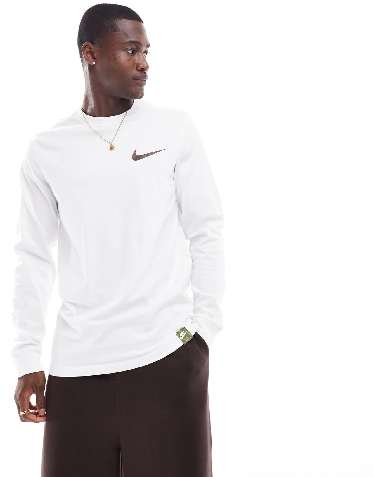 Nike Slow Your Sole graphic longsleeve t-shirt in white - ASOS Sample Sale
