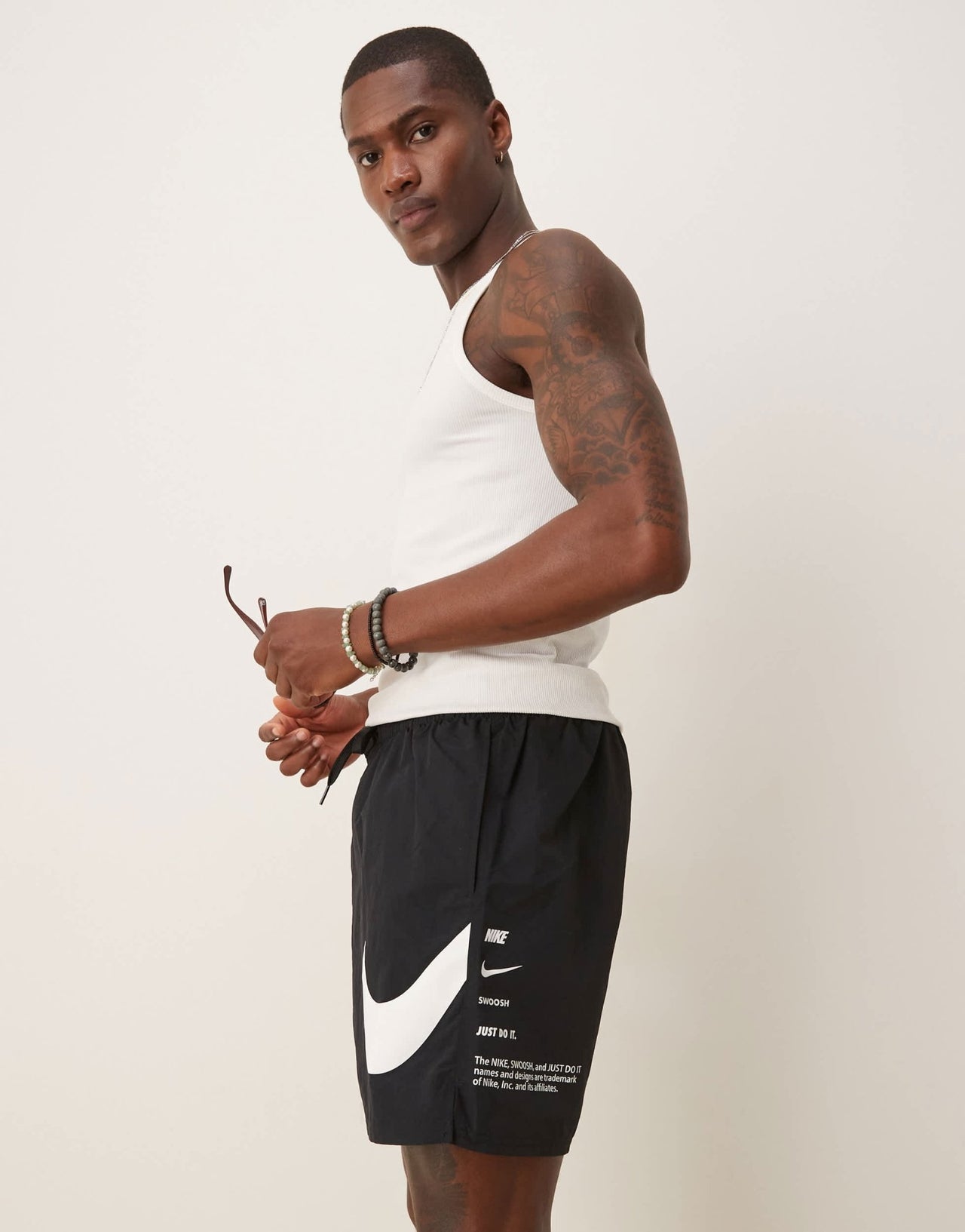 Nike Specs 7 inch Volley swim shorts in black - ASOS Sample Sale