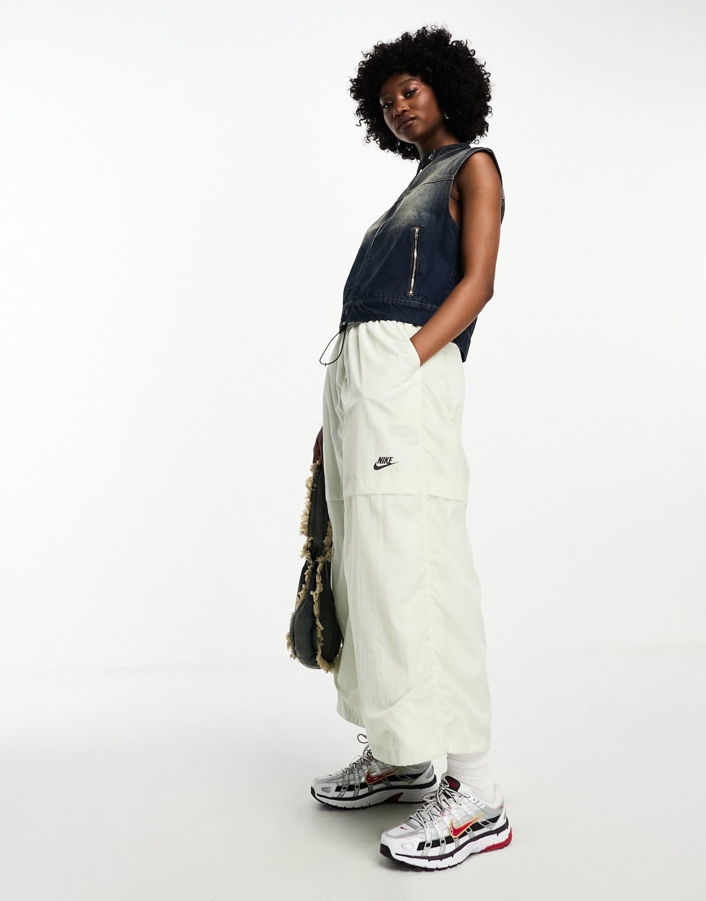 Nike Sport Utility woven cargo maxi skirt in sea glass green - ASOS Sample Sale