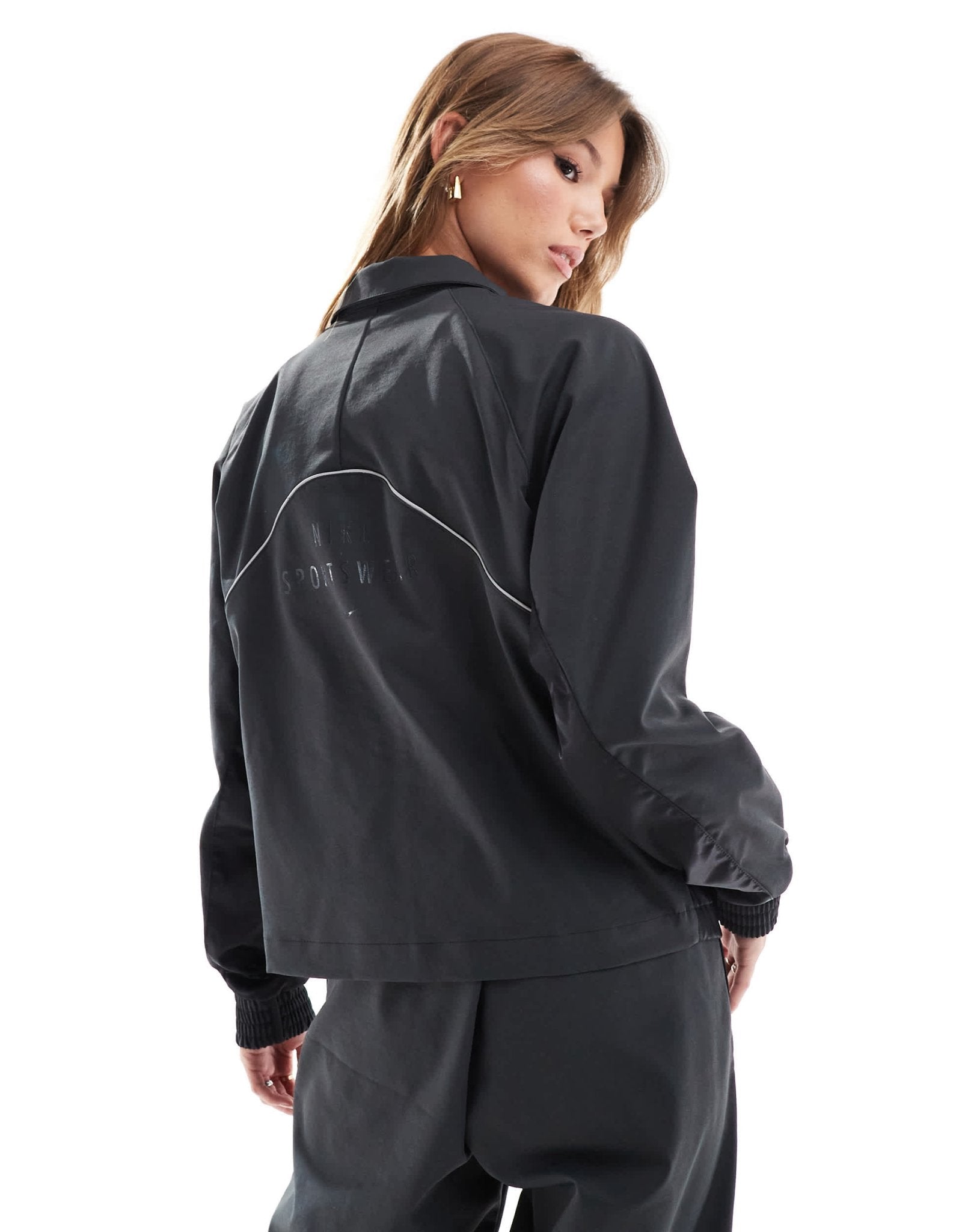 Nike Streetwear woven jacket in black - ASOS Sample Sale