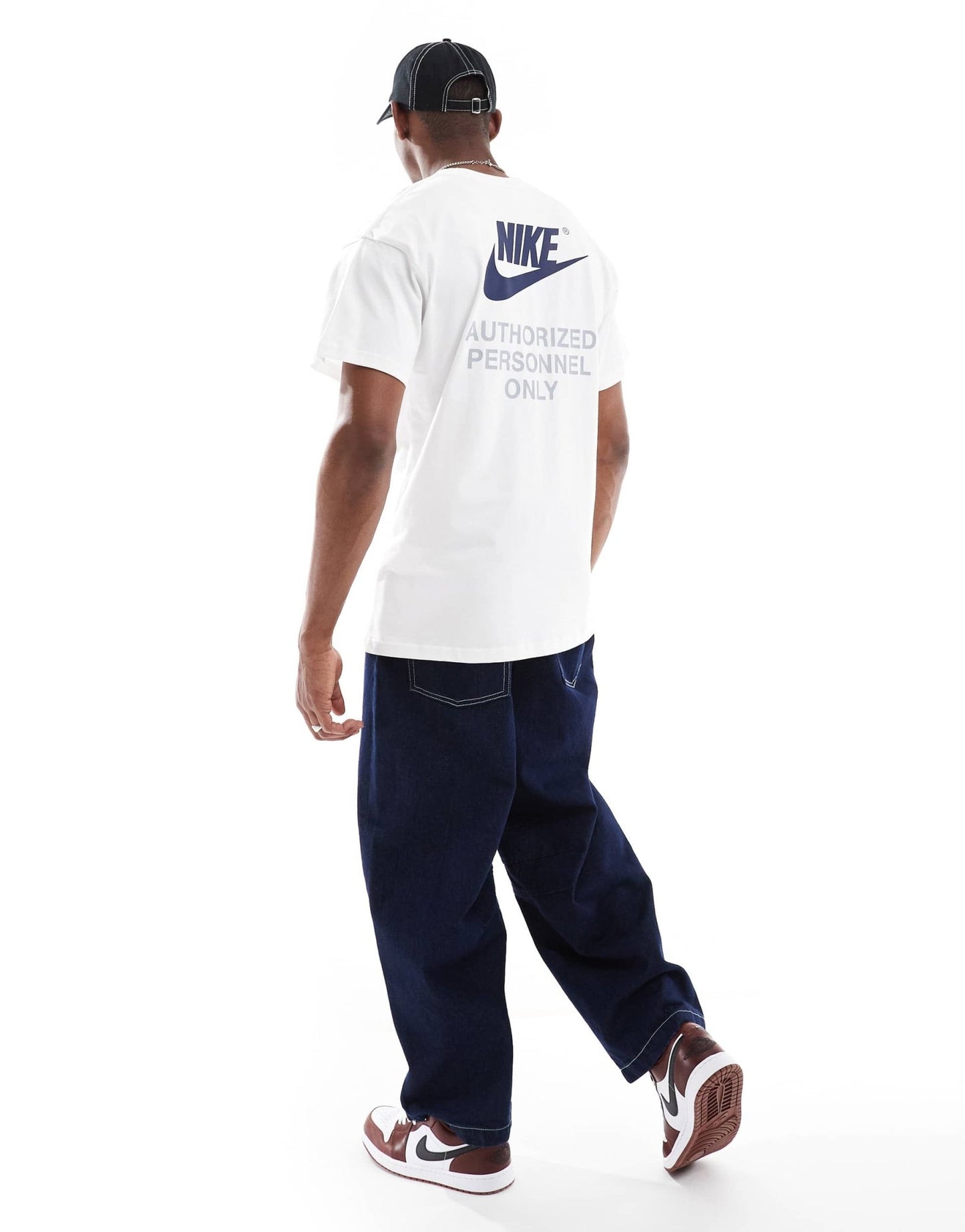 Nike Swoosh graphic back print t-shirt in white - ASOS Sample Sale