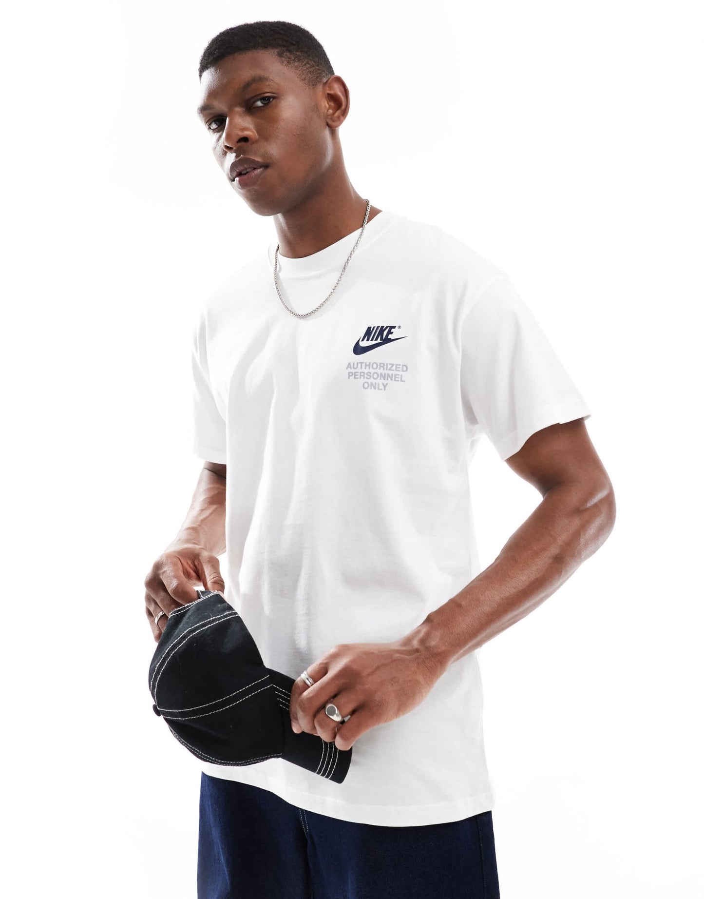Nike Swoosh graphic back print t-shirt in white - ASOS Sample Sale