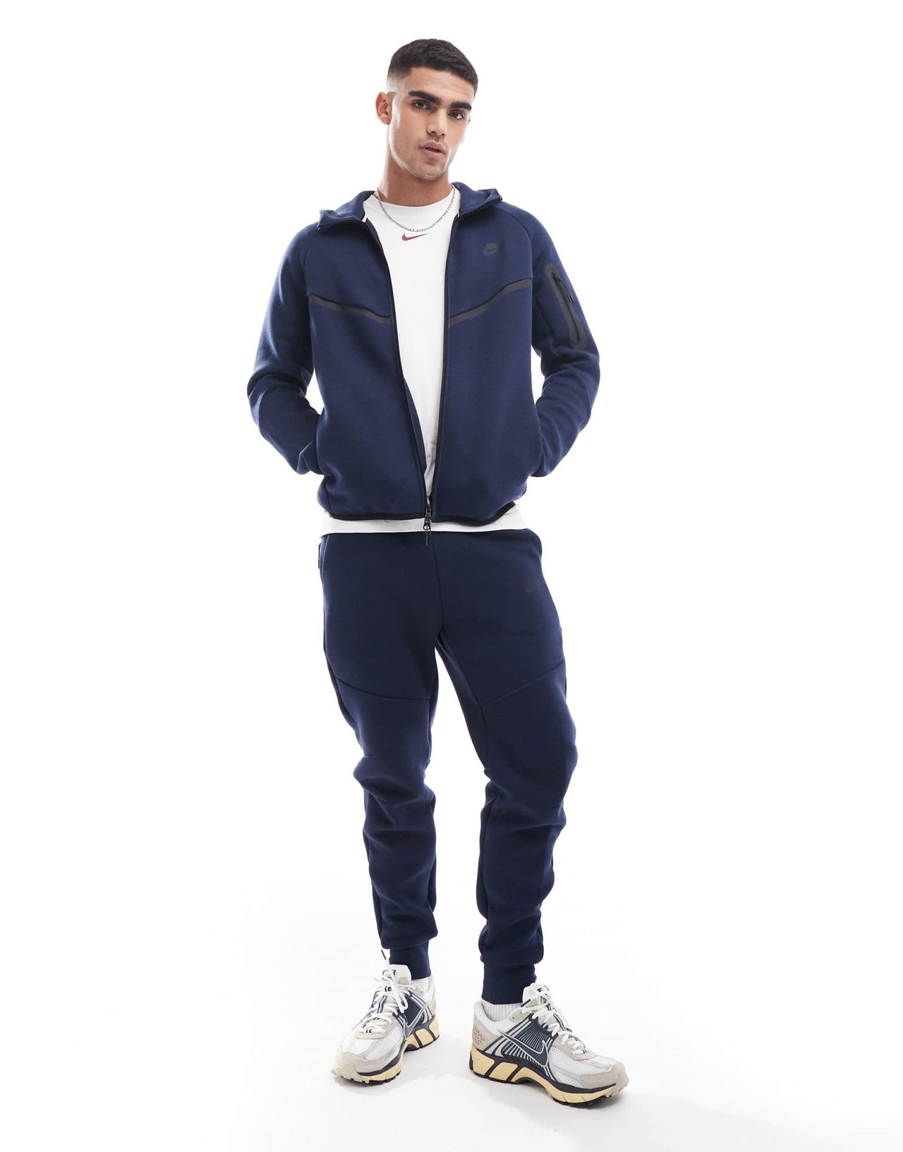 Nike Tech Fleece full zip hoodie in navy - ASOS Sample Sale