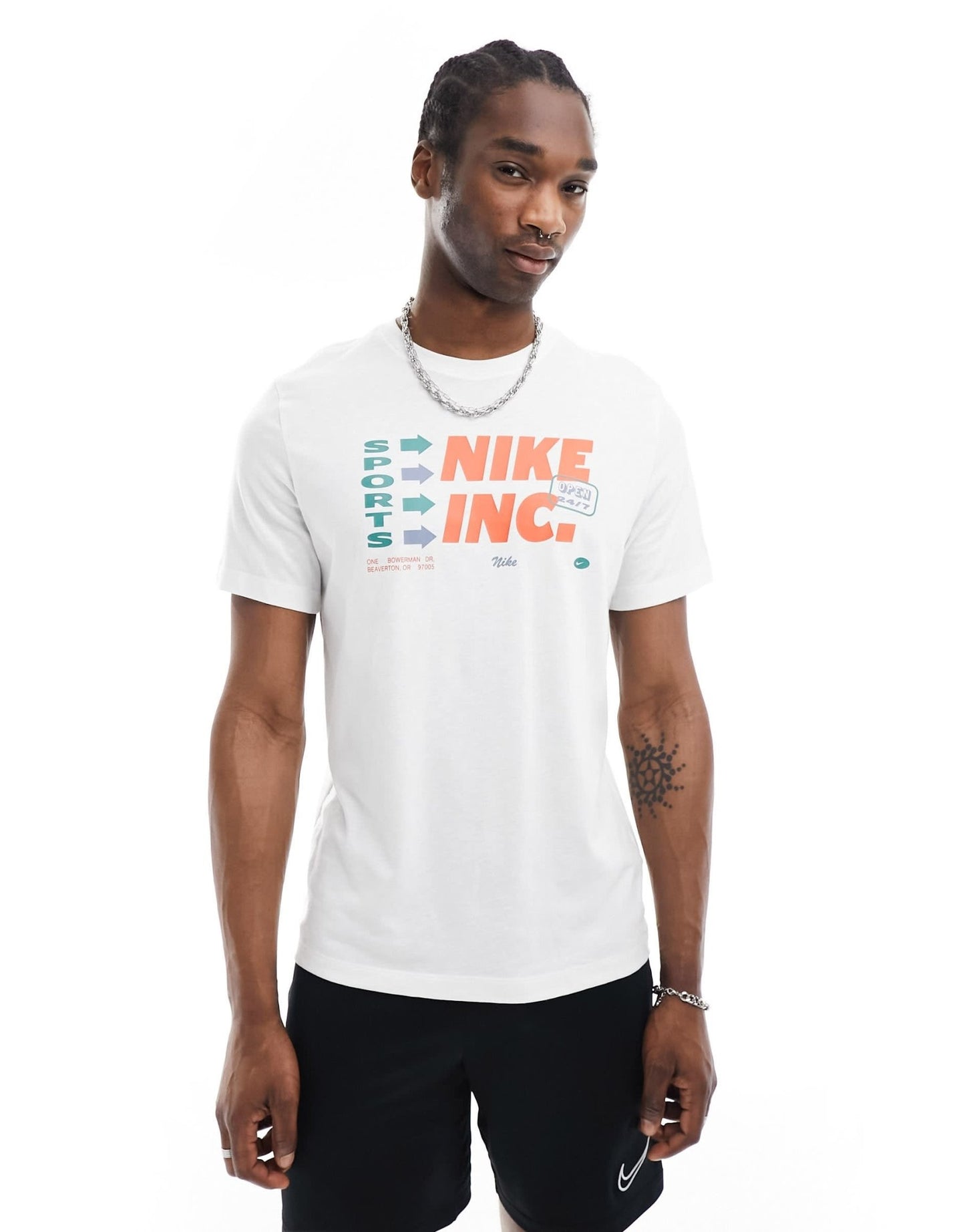 Nike Training Dri - Fit graphic t-shirt in white - ASOS Sample Sale