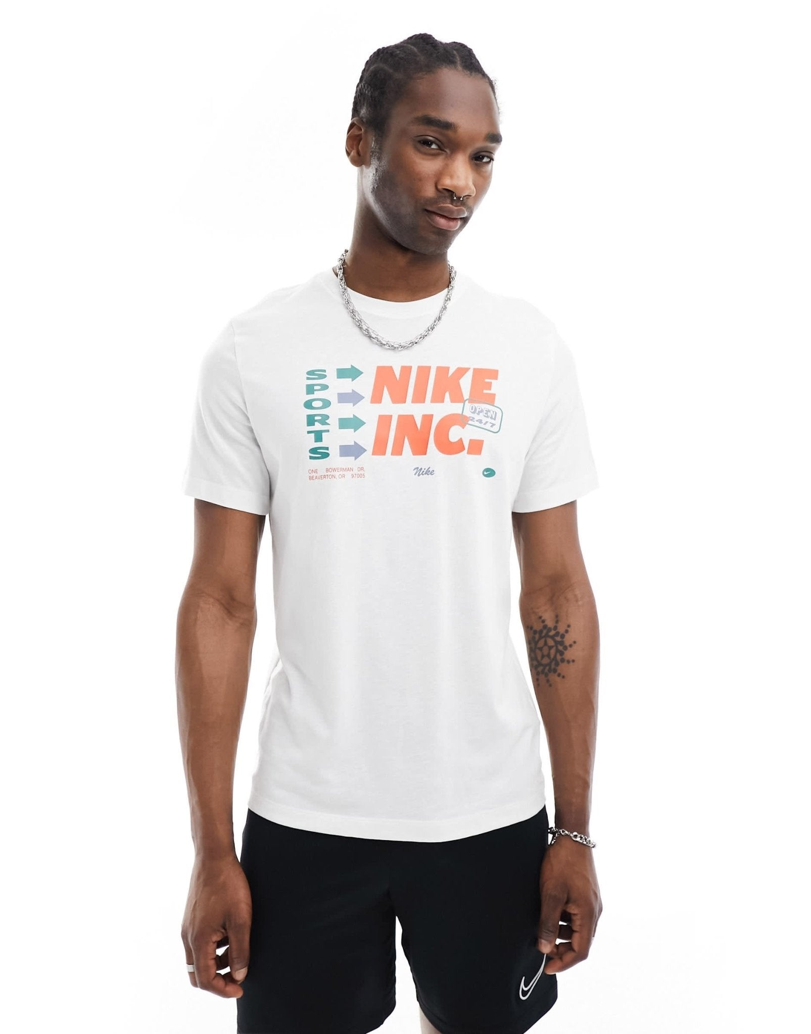 Nike Training Dri - Fit graphic t-shirt in white - ASOS Sample Sale
