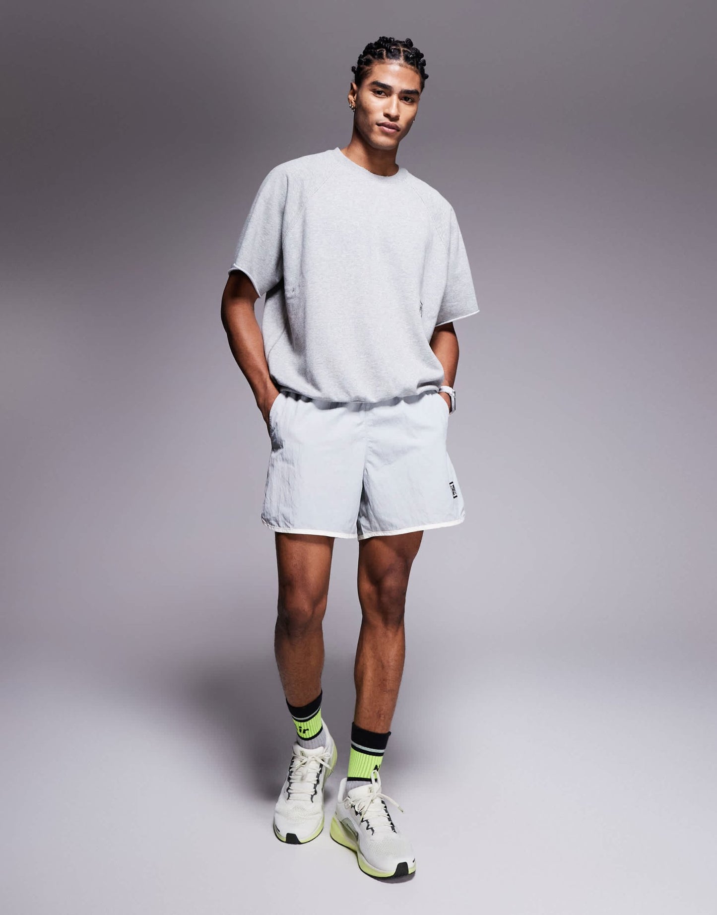 Nike Training Heritage Dri-FIT woven 5 inch shorts in grey - ASOS Sample Sale
