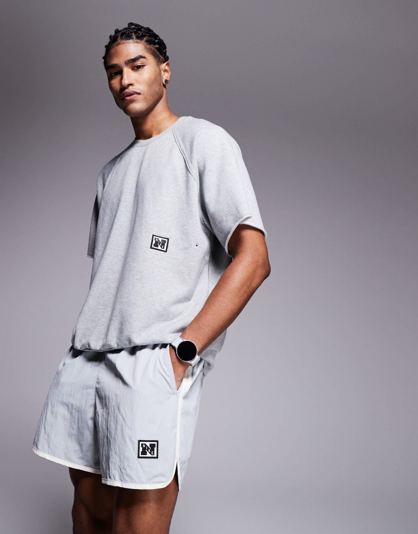 Nike Training Heritage Dri-FIT woven 5 inch shorts in grey - ASOS Sample Sale