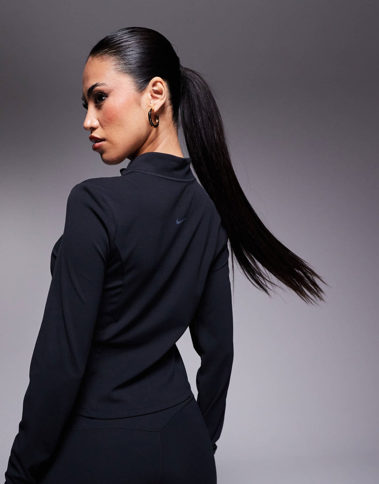 Nike Training Zenvy Dri-FIT soft touch full zip long sleeved top in black - ASOS Sample Sale