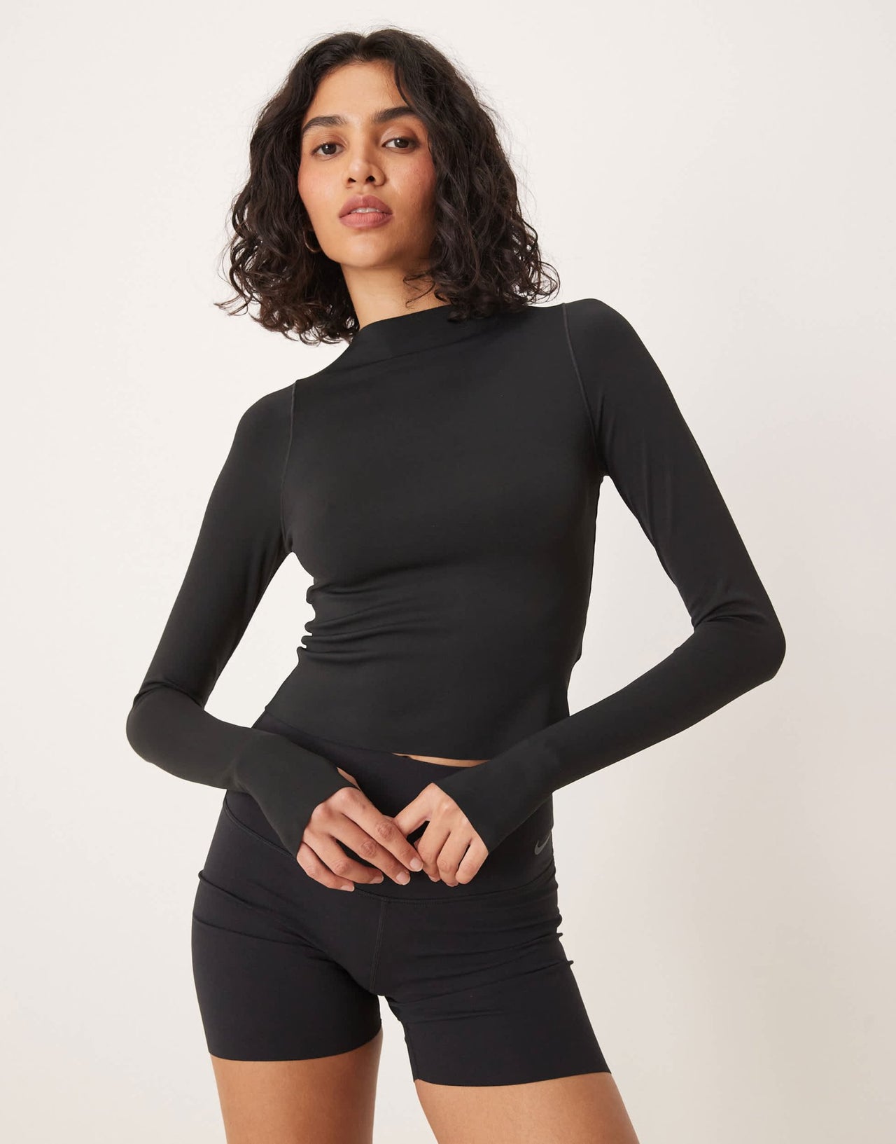 Nike Training Zenvy Dri-FIT soft touch long sleeved top in black - ASOS Sample Sale