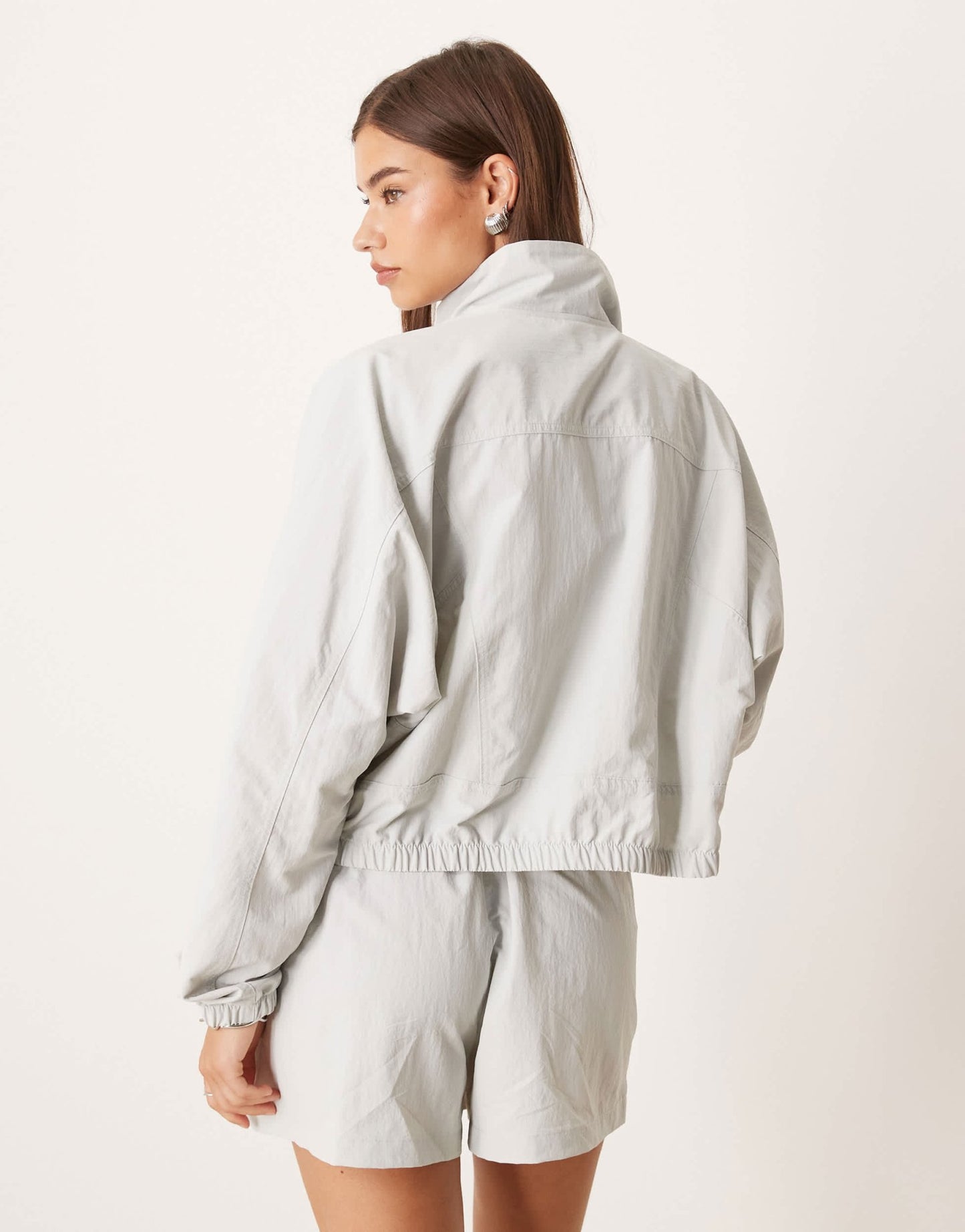Nike Trend Everything woven jacket in silver - ASOS Sample Sale