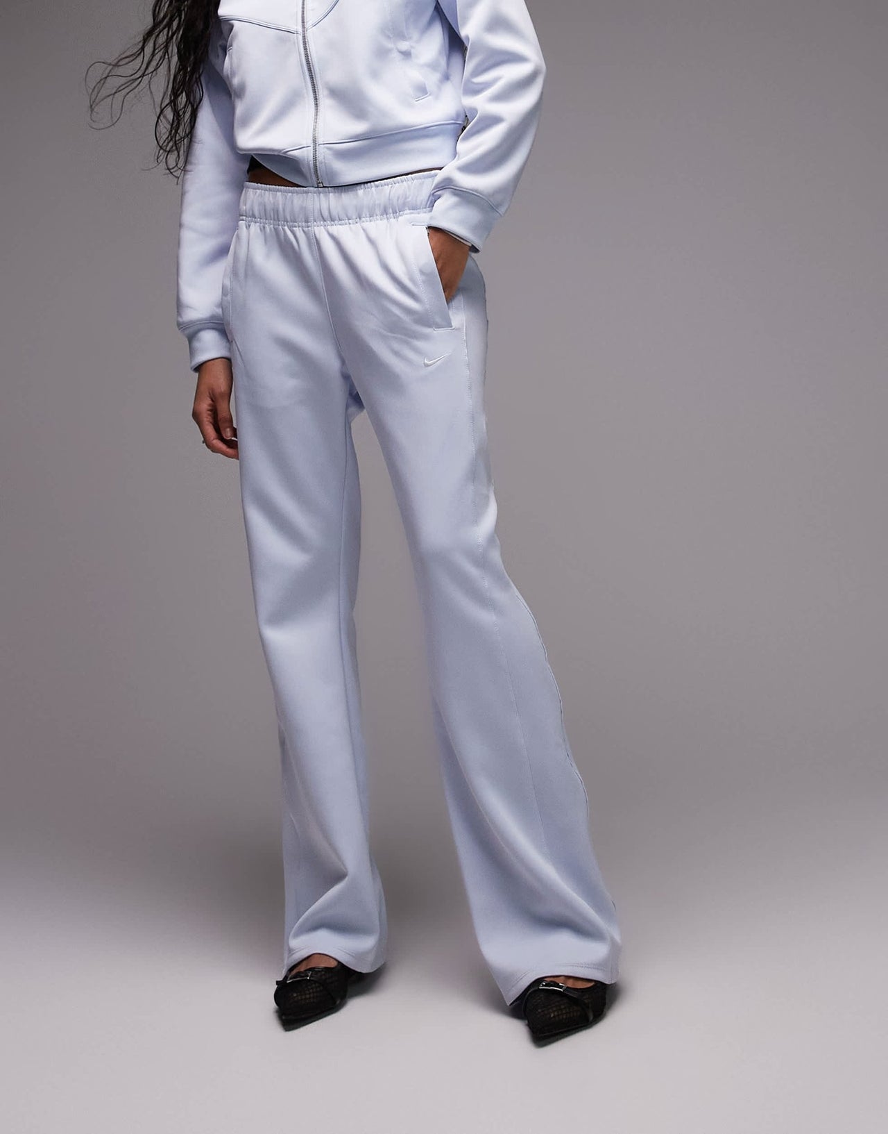 Nike Trend high waisted trousers in light blue - ASOS Sample Sale
