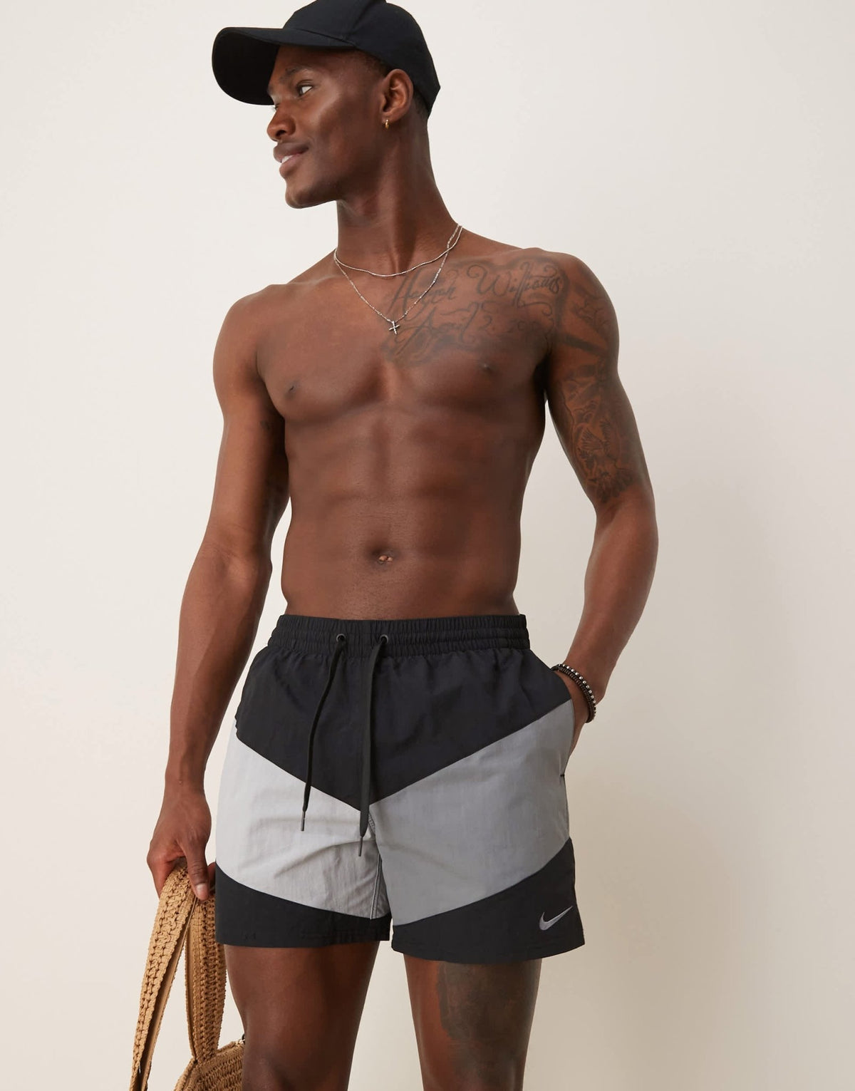 Nike Vortex 5 inch Volley swim shorts in black - ASOS Sample Sale