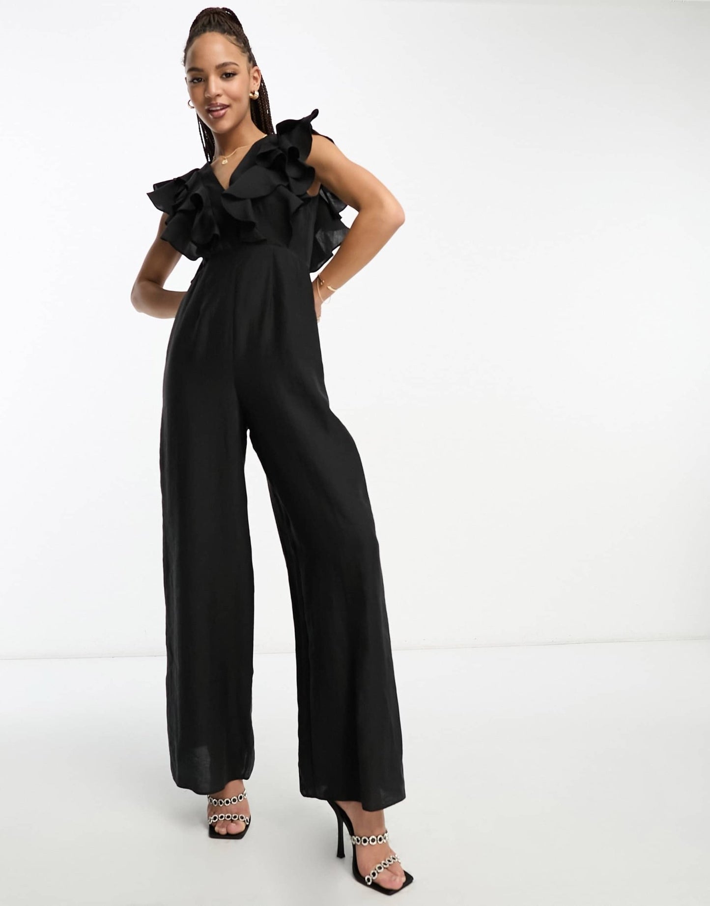 Nobody's Child Co jumpsuit in black - ASOS Sample Sale