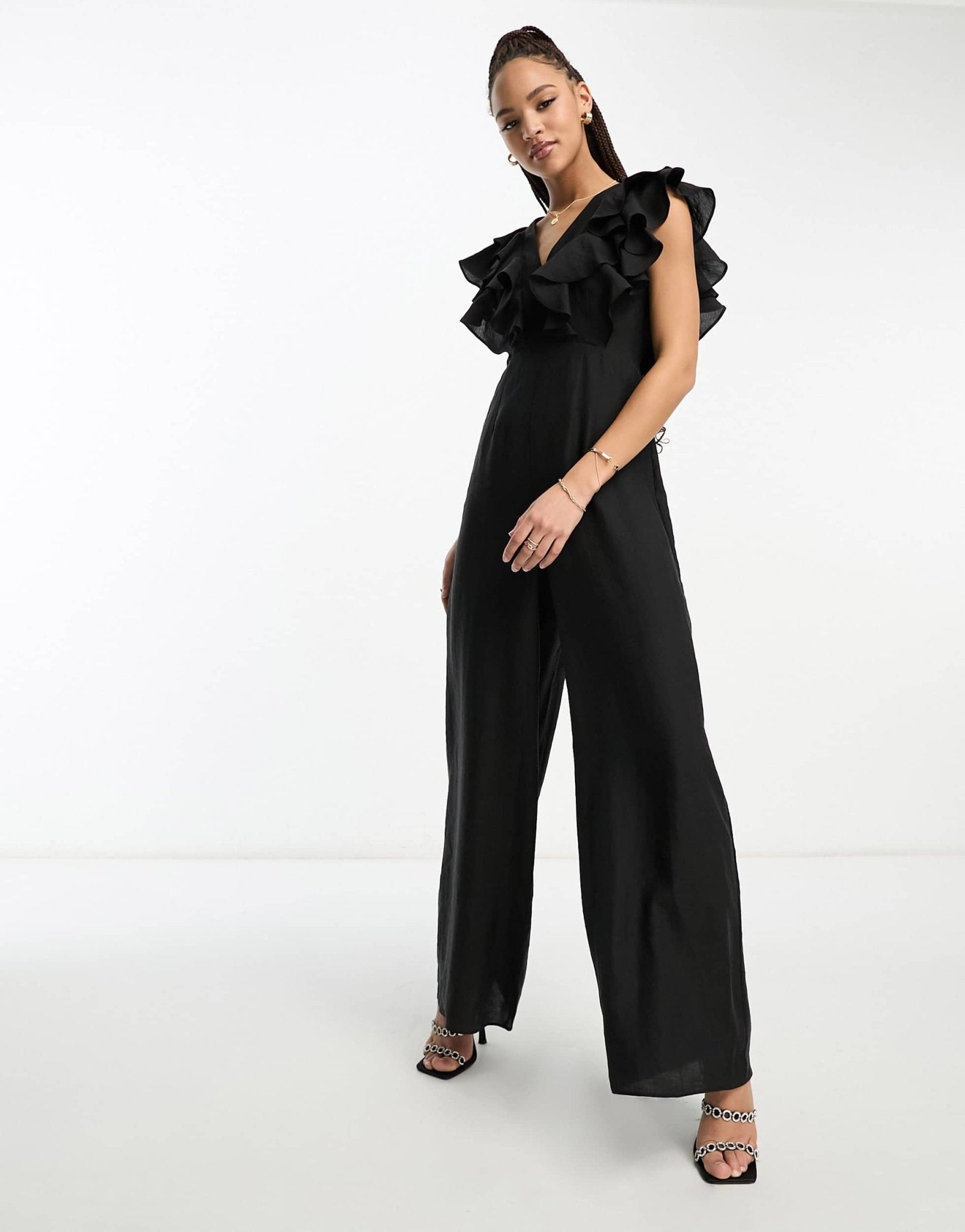 Nobody's Child Co jumpsuit in black - ASOS Sample Sale
