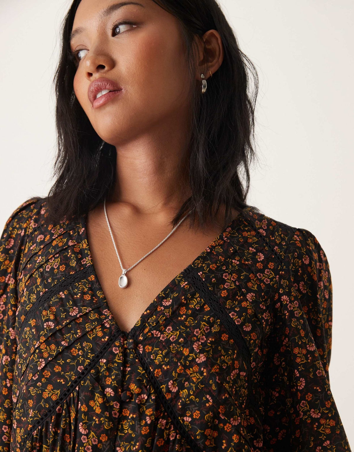 Nobody's Child Petite marley mini dress in orange floral - ASOS Sample Sale