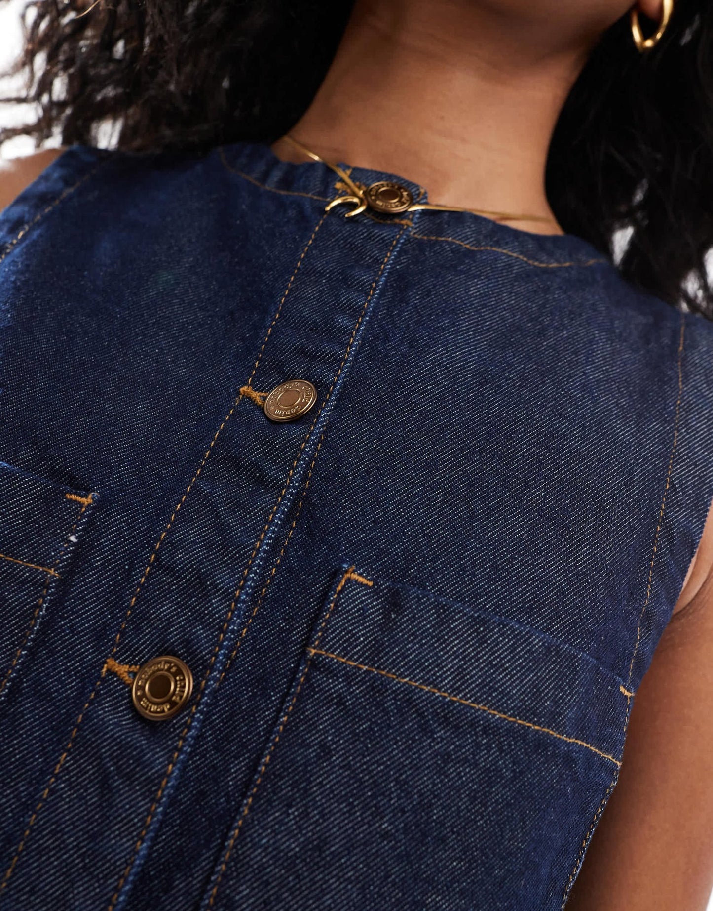 Nobody's Child Ray denim mini dress in blue - ASOS Sample Sale