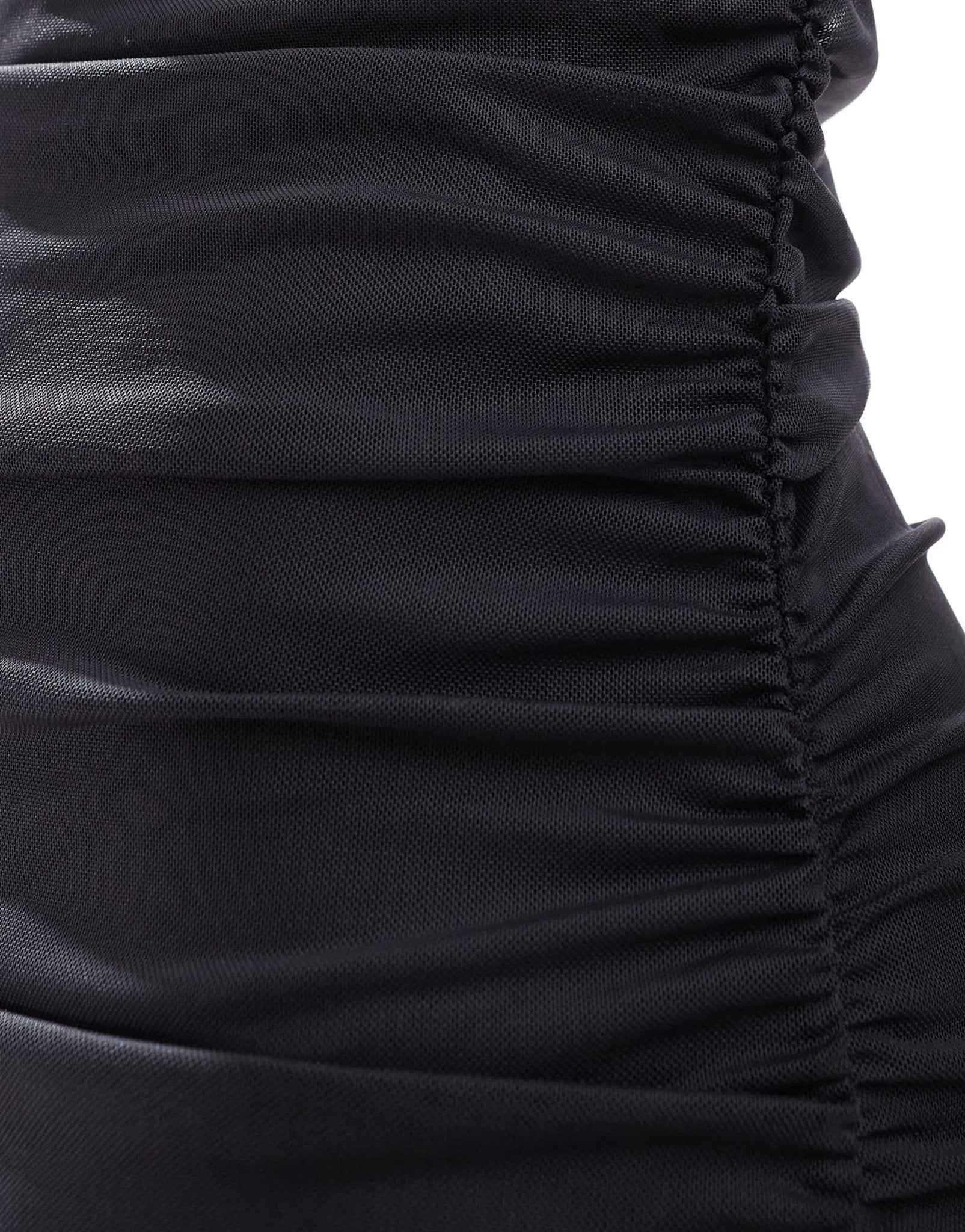 Noisy May rushed detail midaxi dress in charcoal - ASOS Sample Sale