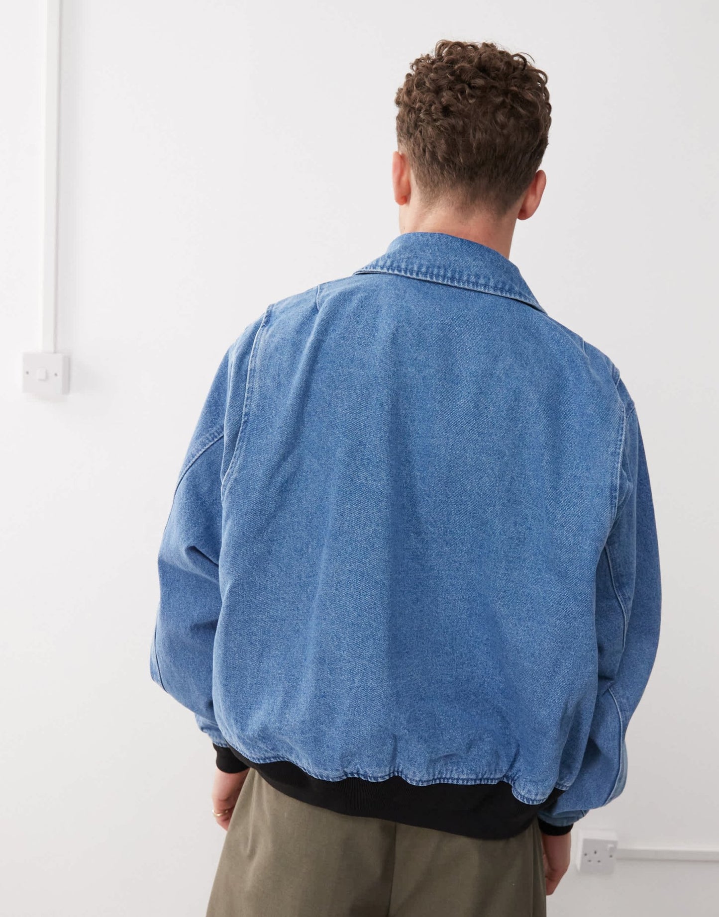Obey denim bomber jacket in light indigo - ASOS Sample Sale