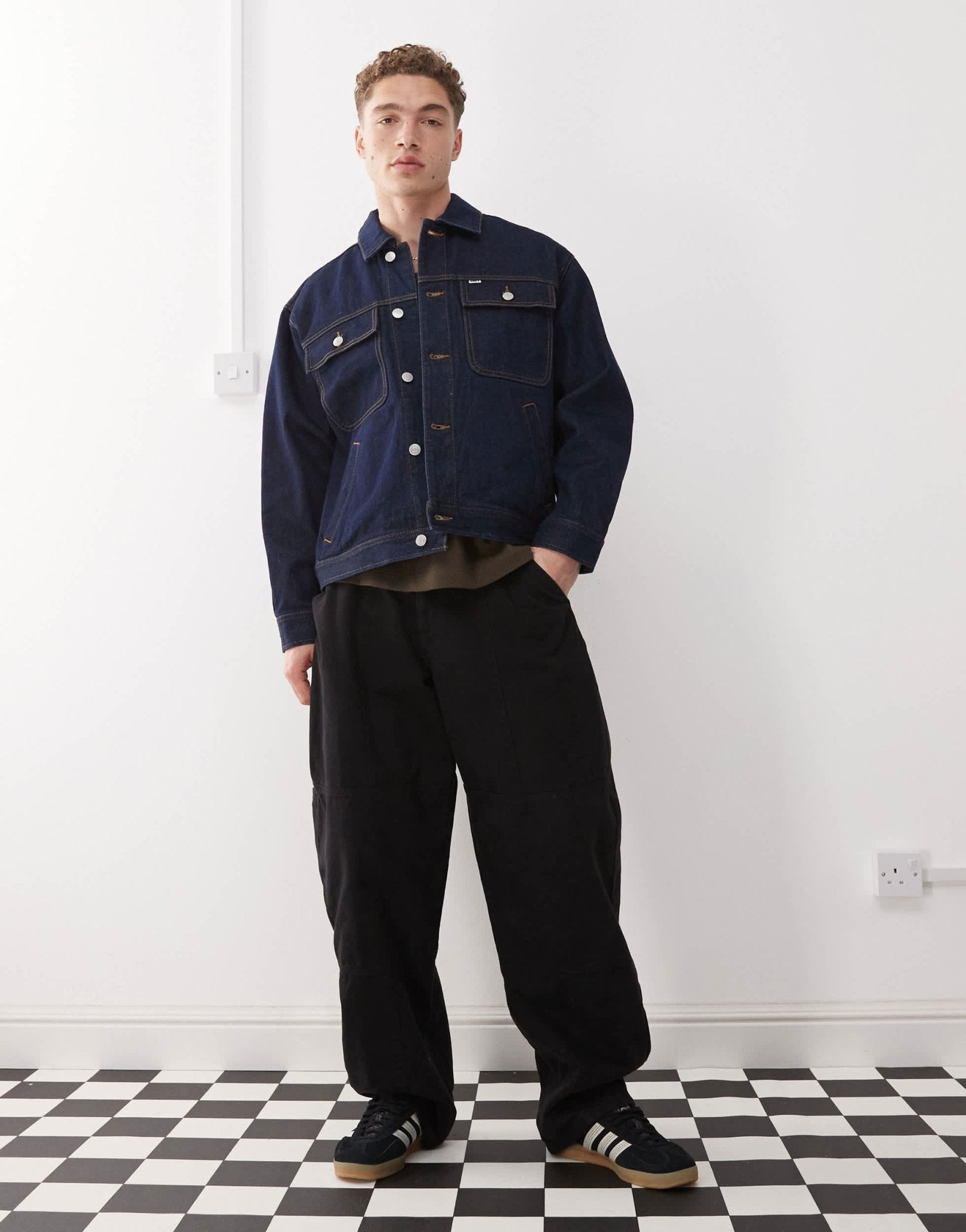 Obey opena jacket in rinse indigo - ASOS Sample Sale