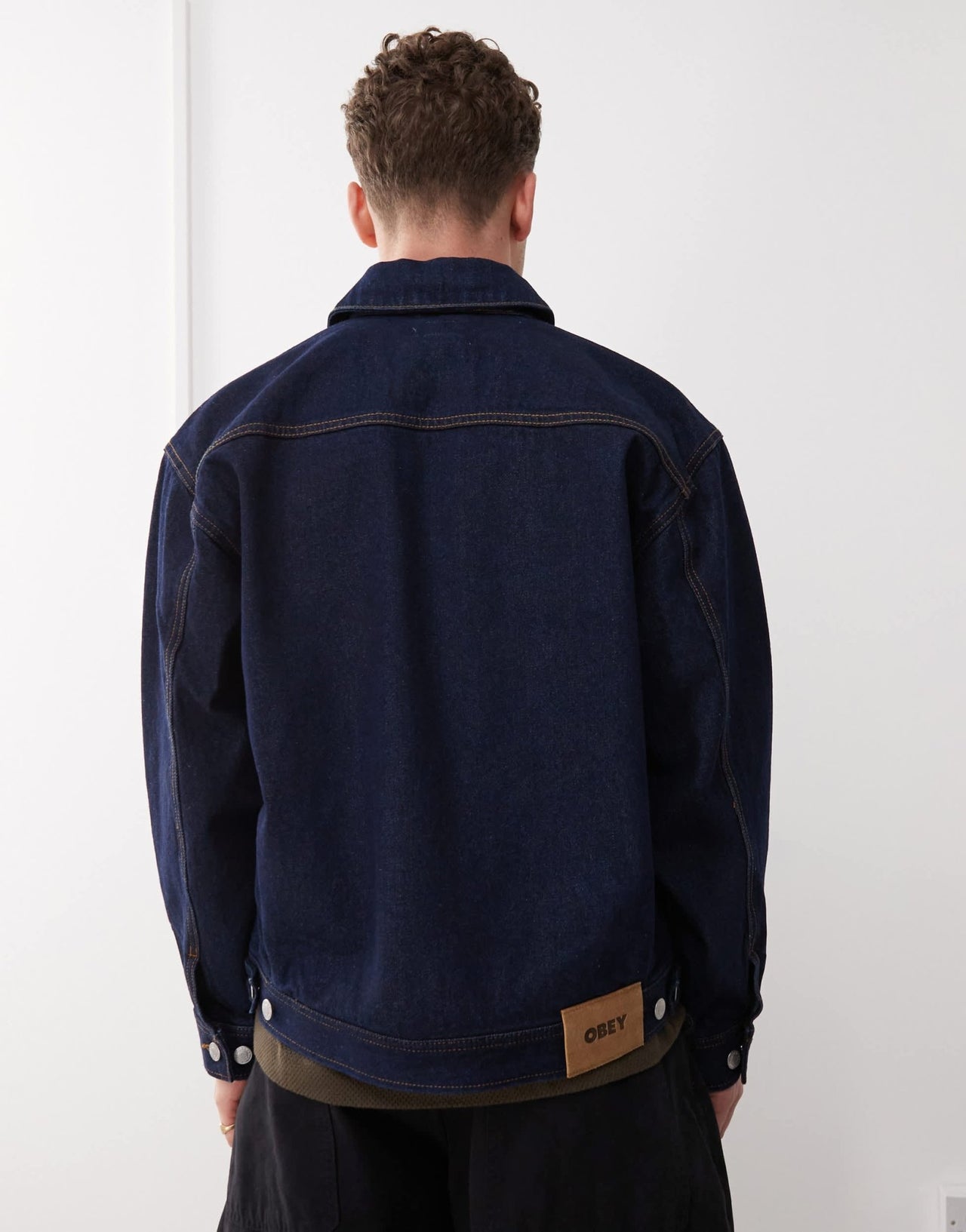 Obey opena jacket in rinse indigo - ASOS Sample Sale