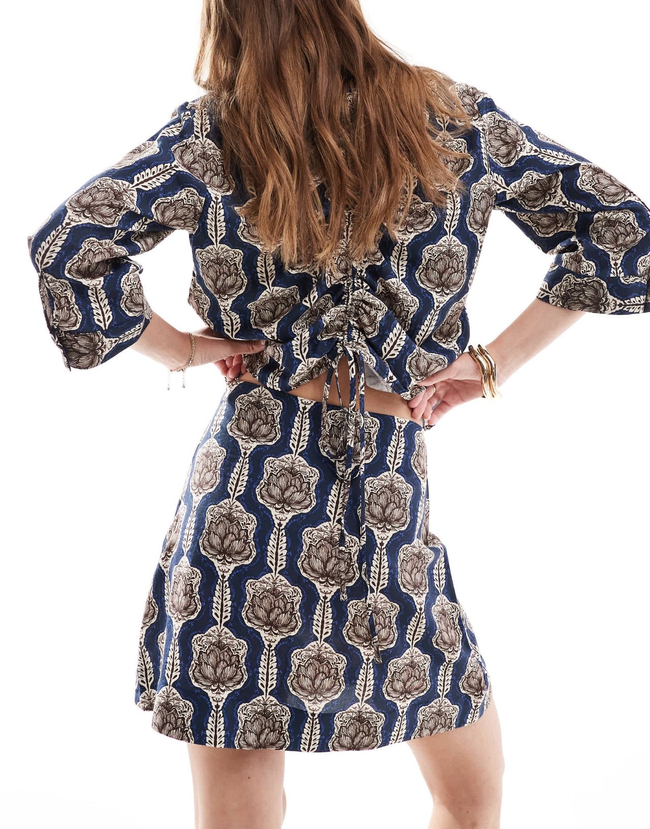 Object a - line mini skirt co - ord in vintage floral print - ASOS Sample Sale