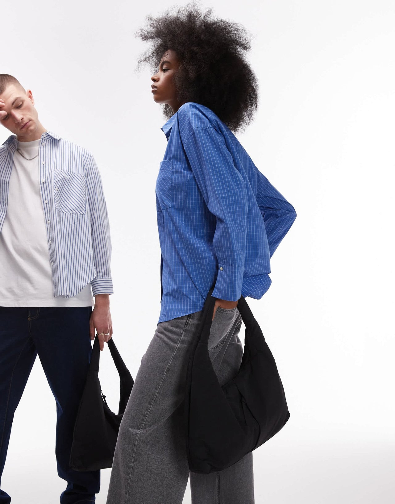 OLEND Nico nylon shoulder bag in black - ASOS Sample Sale