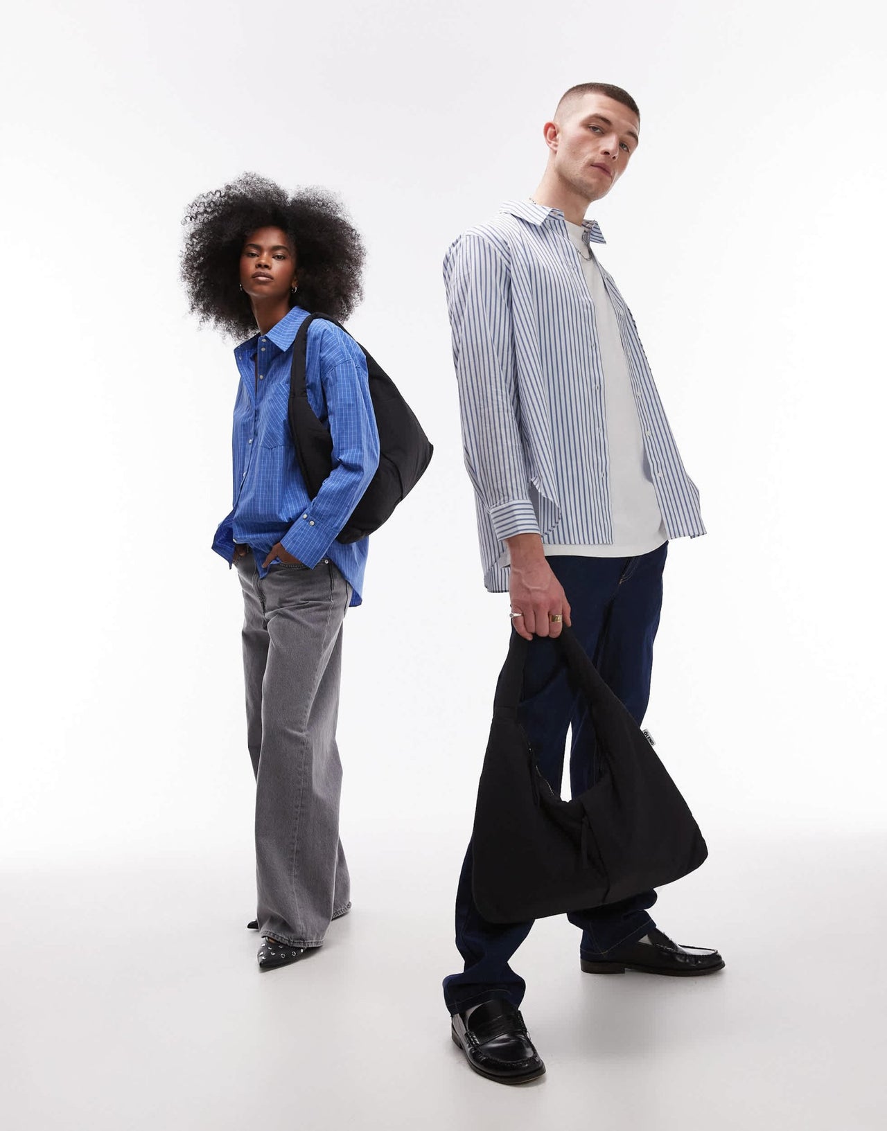 OLEND Nico nylon shoulder bag in black - ASOS Sample Sale