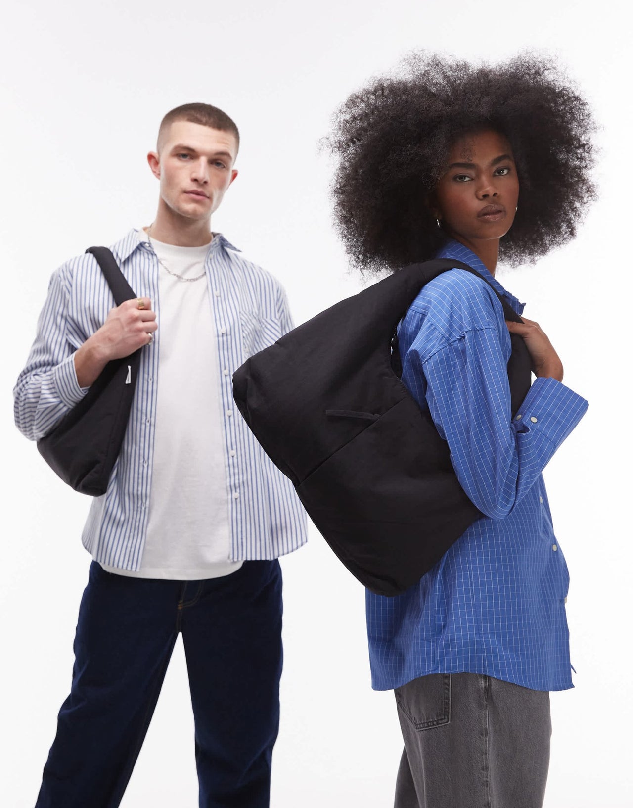 OLEND Nico nylon shoulder bag in black - ASOS Sample Sale