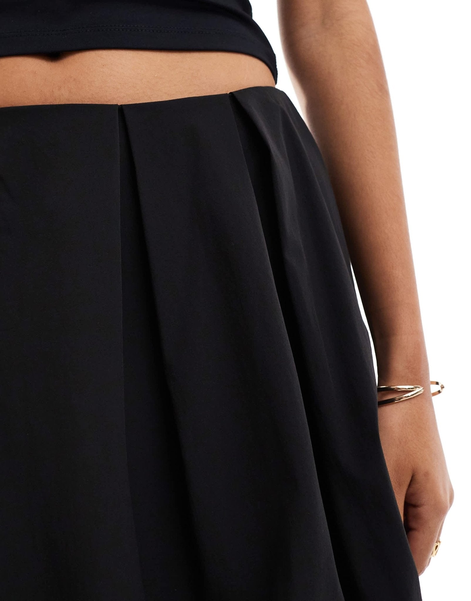 ONLY bubble hem mini skirt in black - ASOS Sample Sale