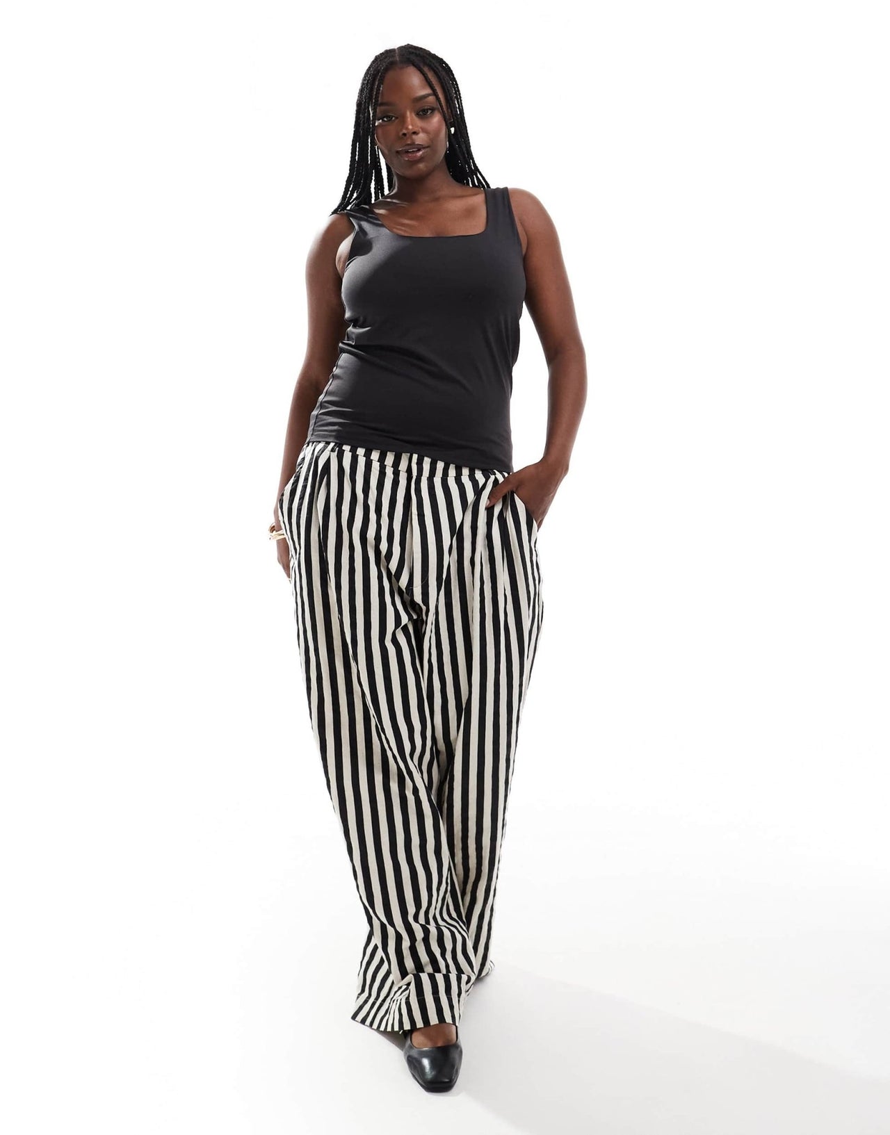 ONLY Curve 2 ways top in black - ASOS Sample Sale