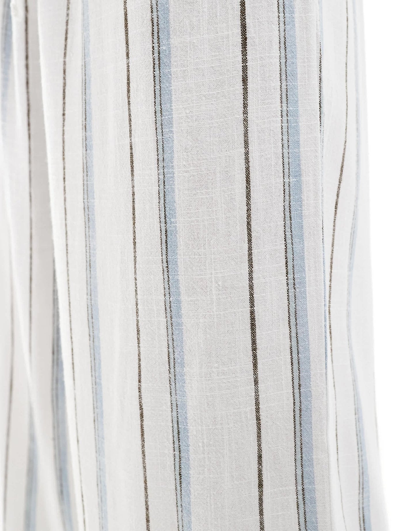 ONLY linen mix wide leg trousers in cream and blue stripe - ASOS Sample Sale