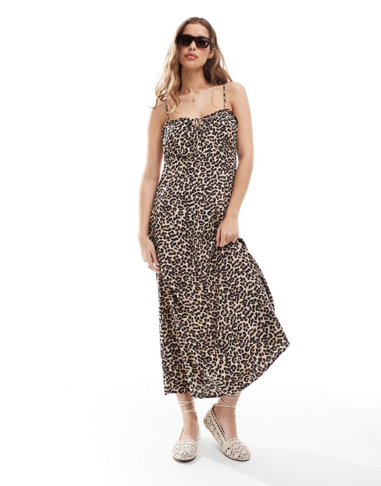 ONLY maxi dress in animal print - ASOS Sample Sale