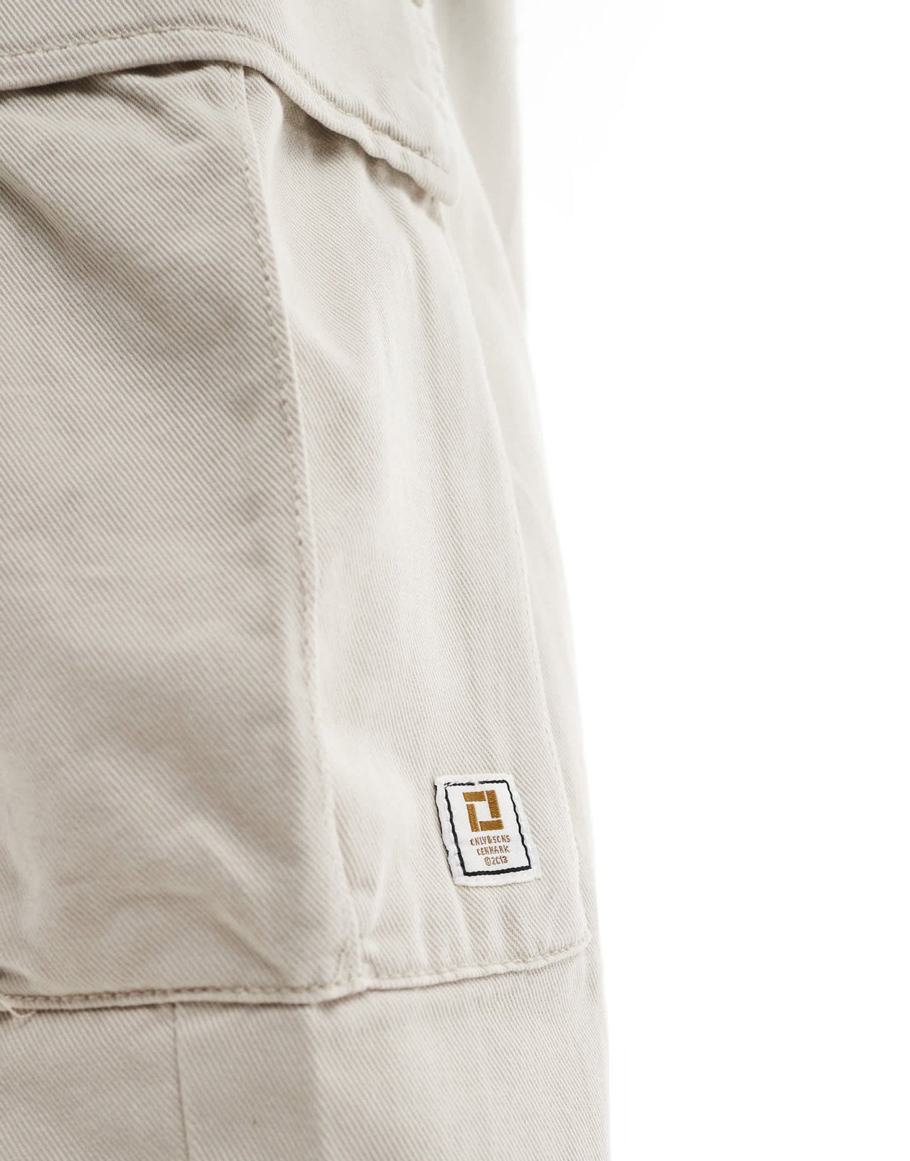 ONLY & SONS loose cargo trouser in beige - ASOS Sample Sale