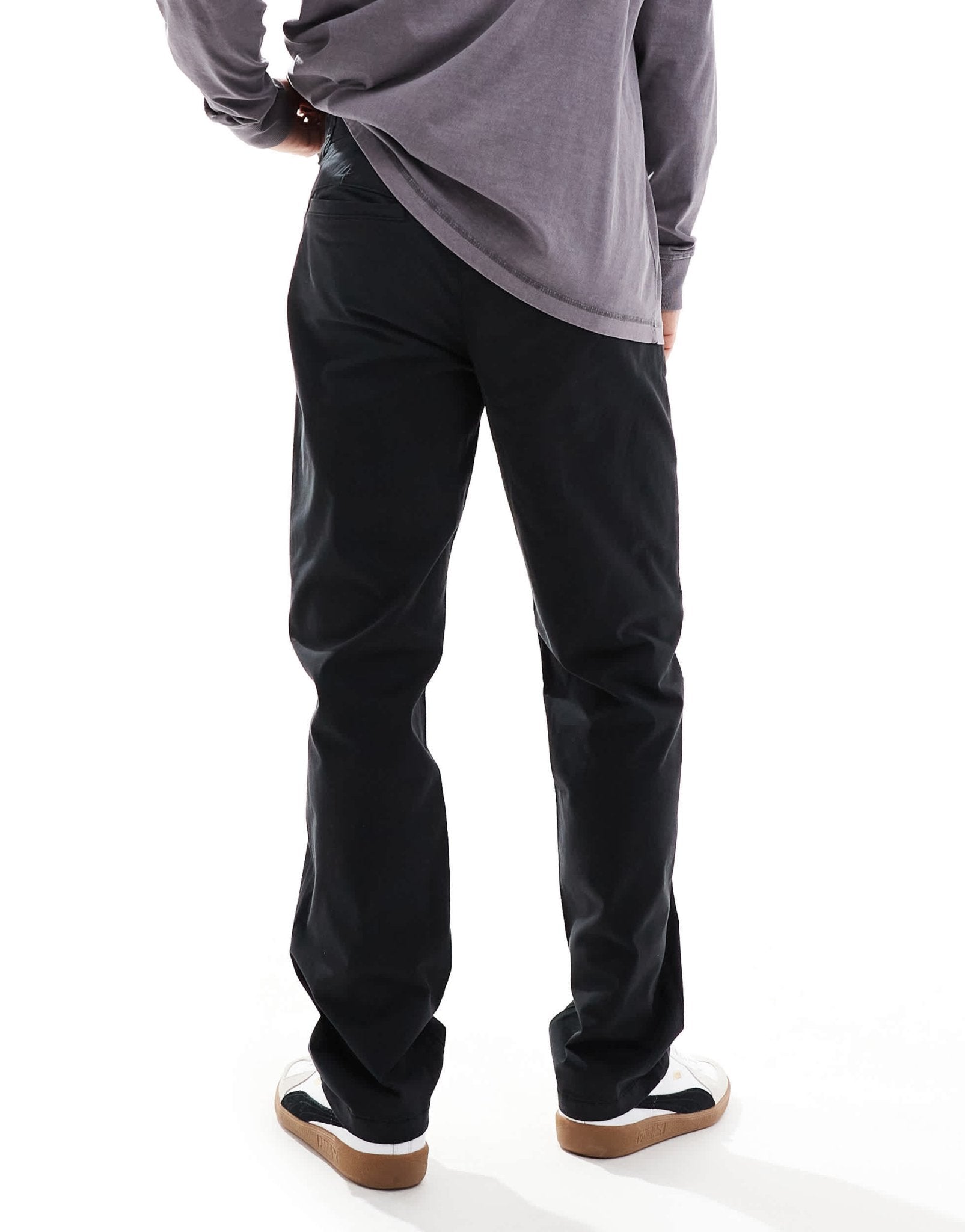 ONLY & SONS loose fit chino in black - ASOS Sample Sale