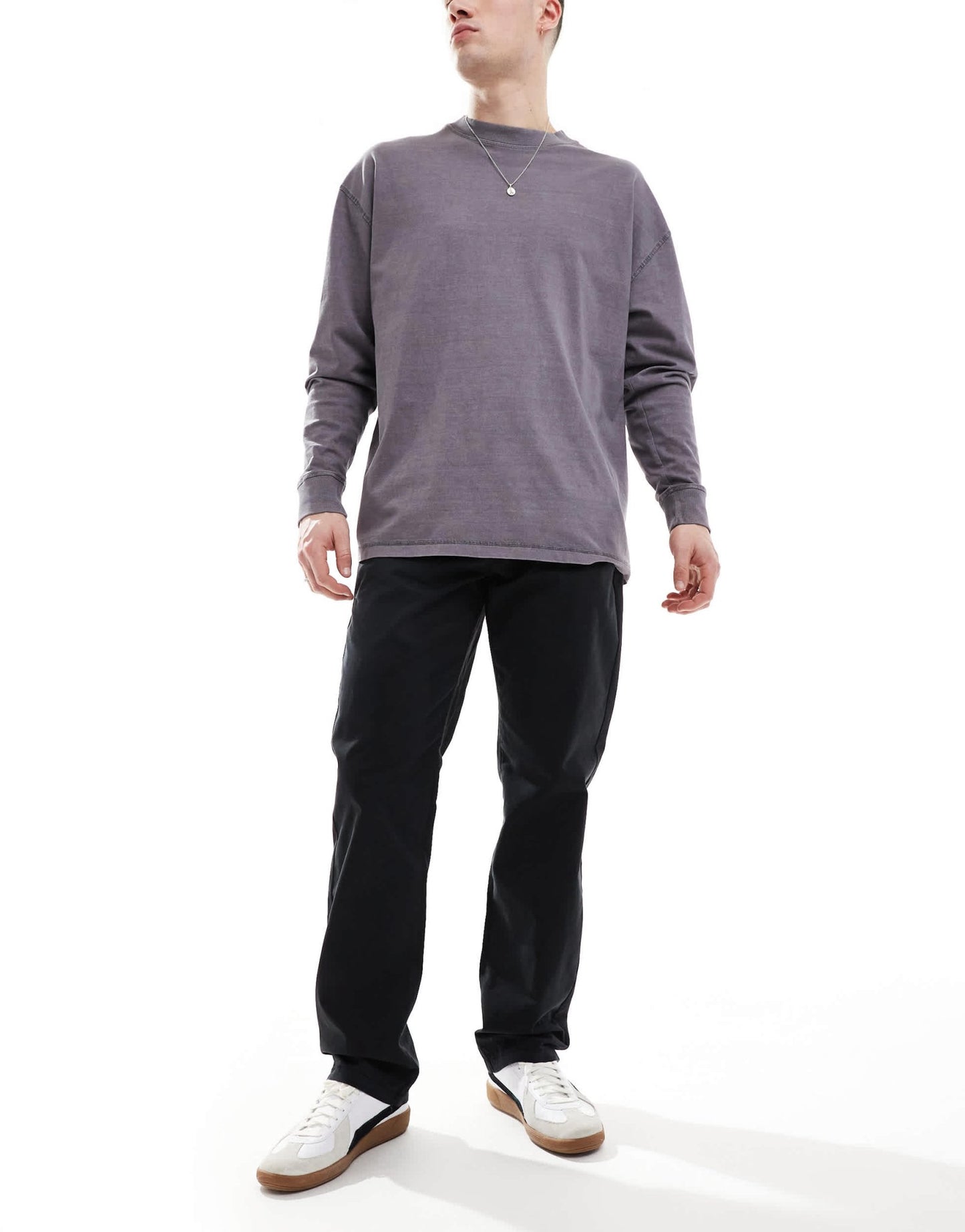 ONLY & SONS loose fit chino in black - ASOS Sample Sale