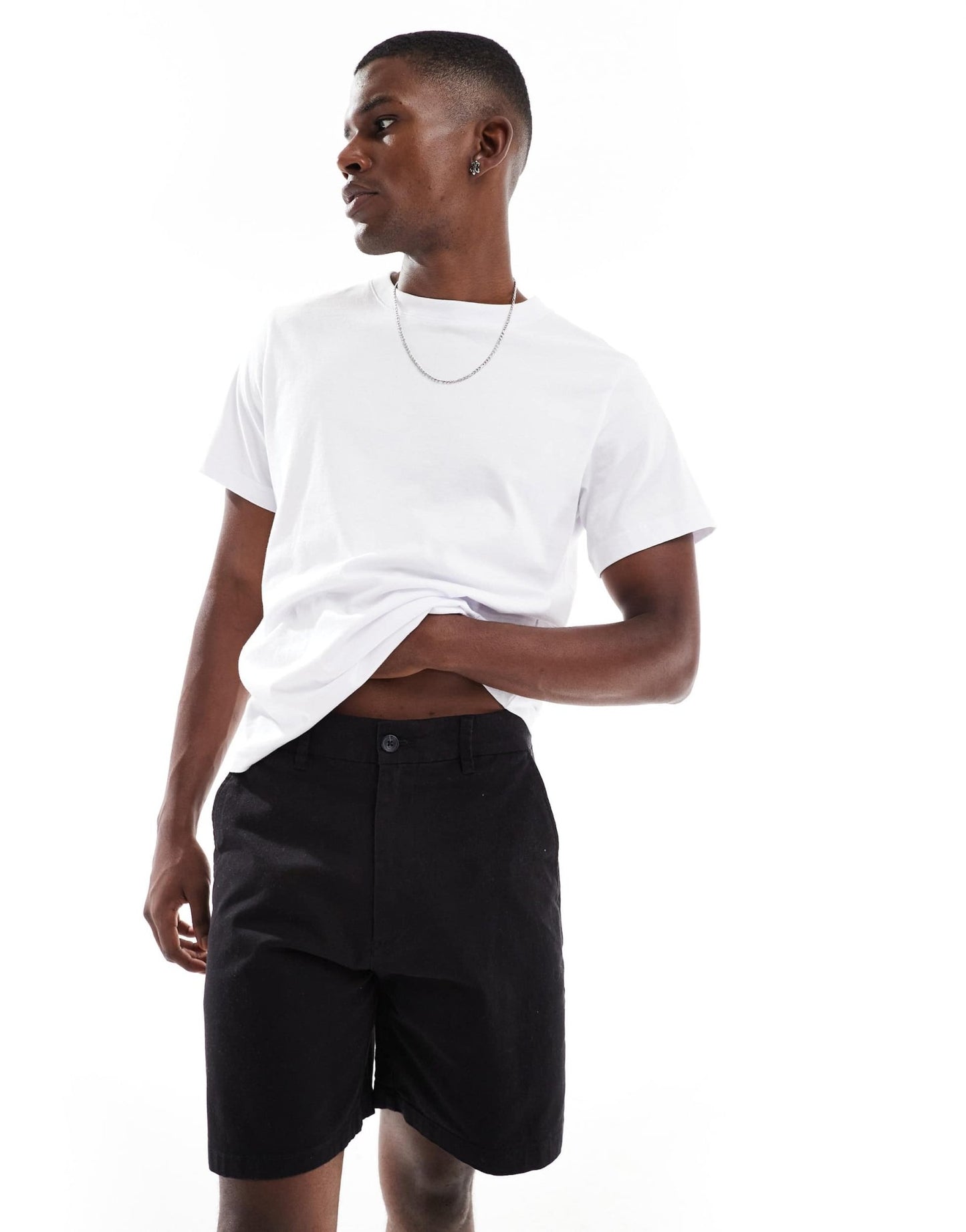 ONLY & SONS loose fit shorts in black - ASOS Sample Sale