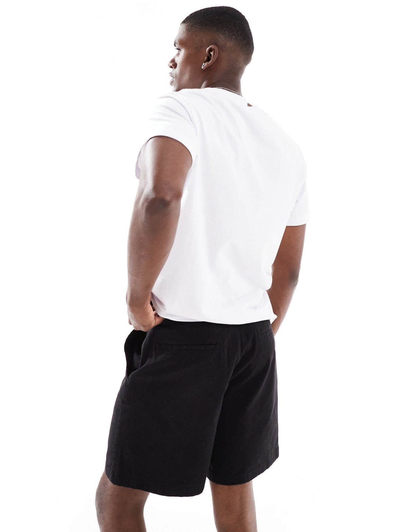 ONLY & SONS loose fit shorts in black - ASOS Sample Sale