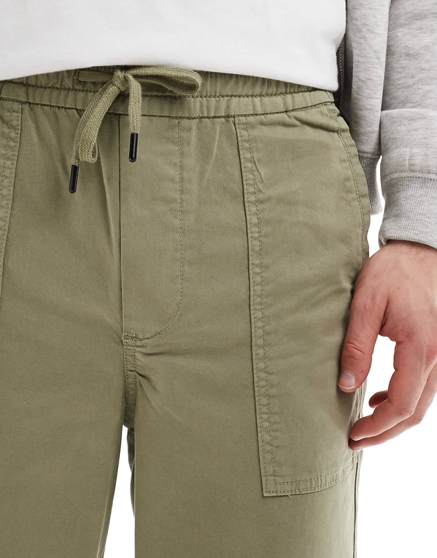 ONLY & SONS loose fit worker trouser in light khaki - ASOS Sample Sale