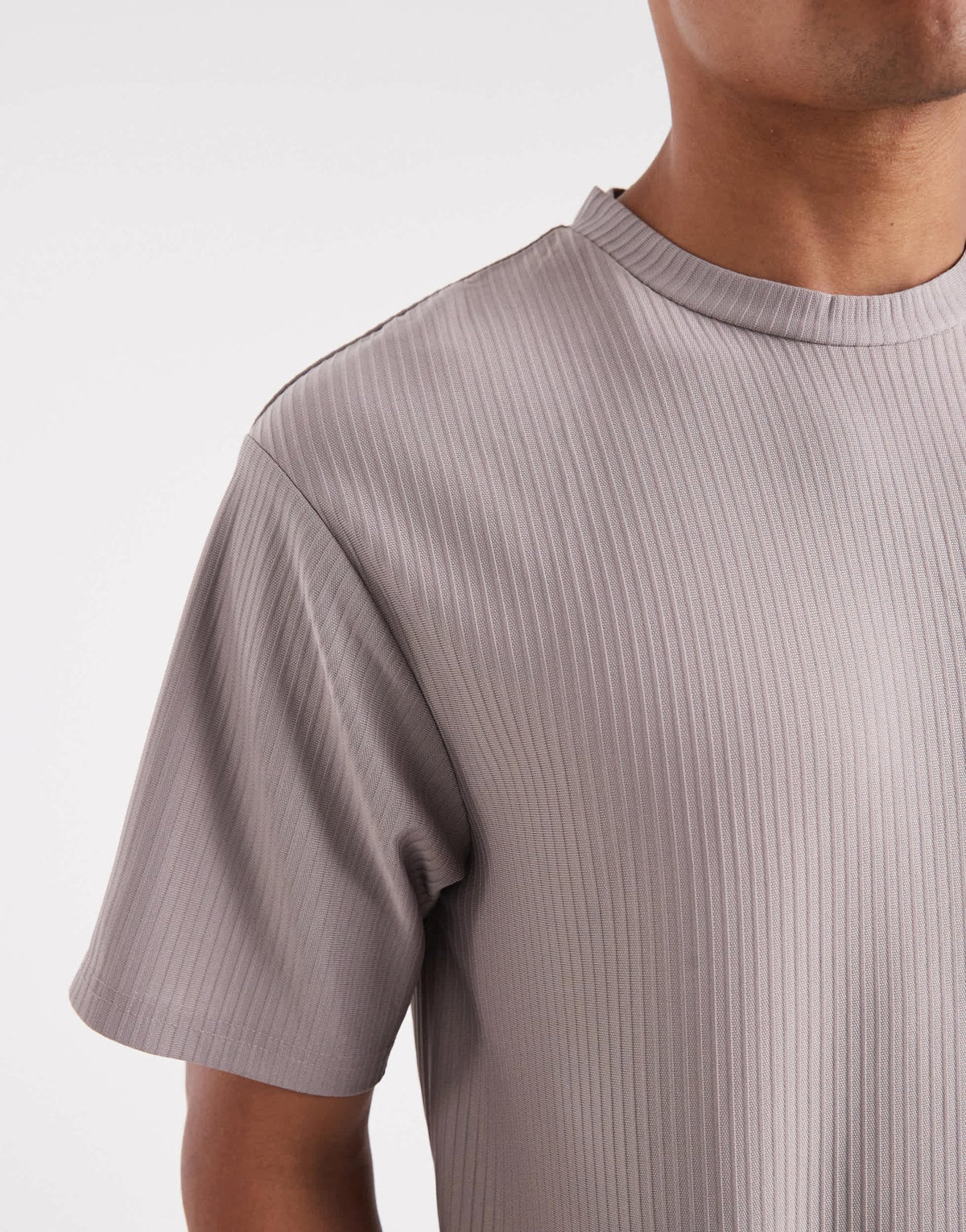 ONLY & SONS plisse oversized t-shirt co-ord in grey - ASOS Sample Sale