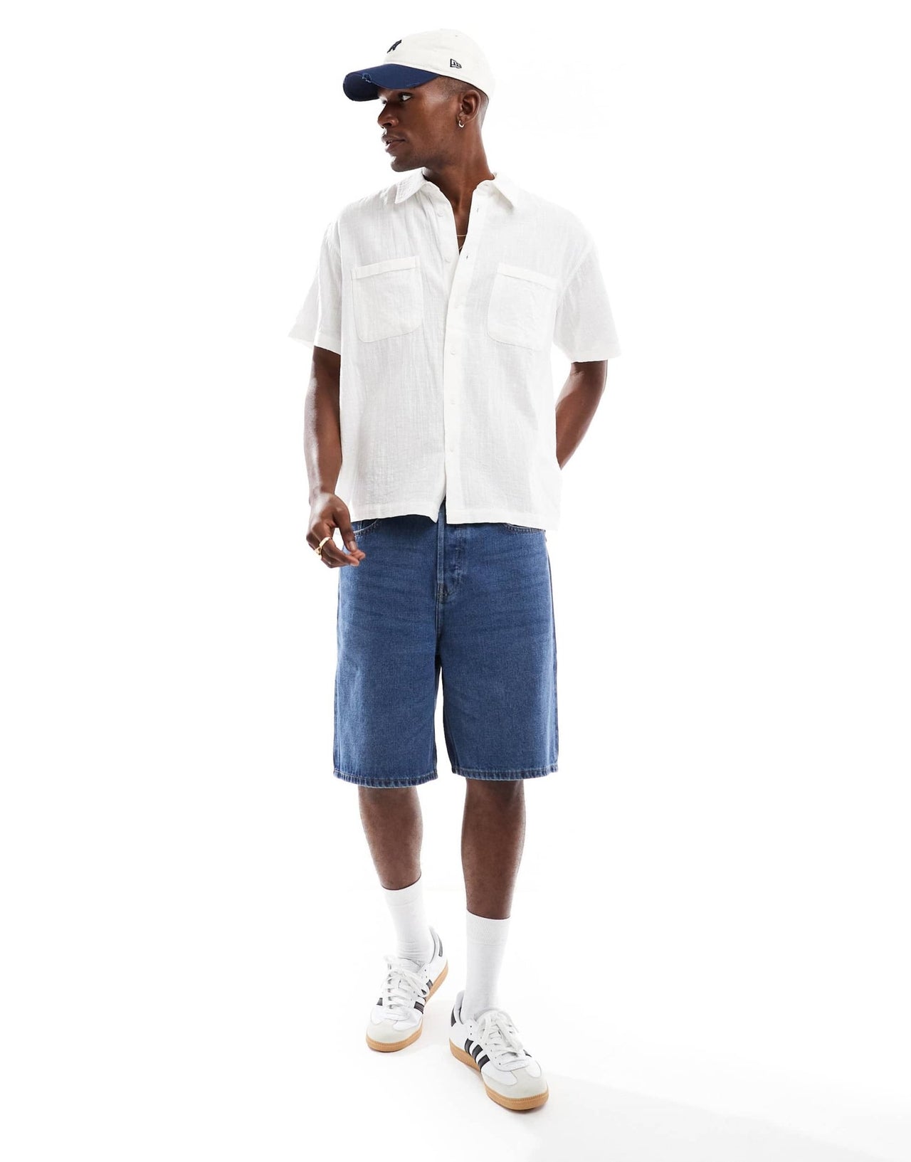 ONLY & SONS short sleeve resort collar shirt in white - ASOS Sample Sale