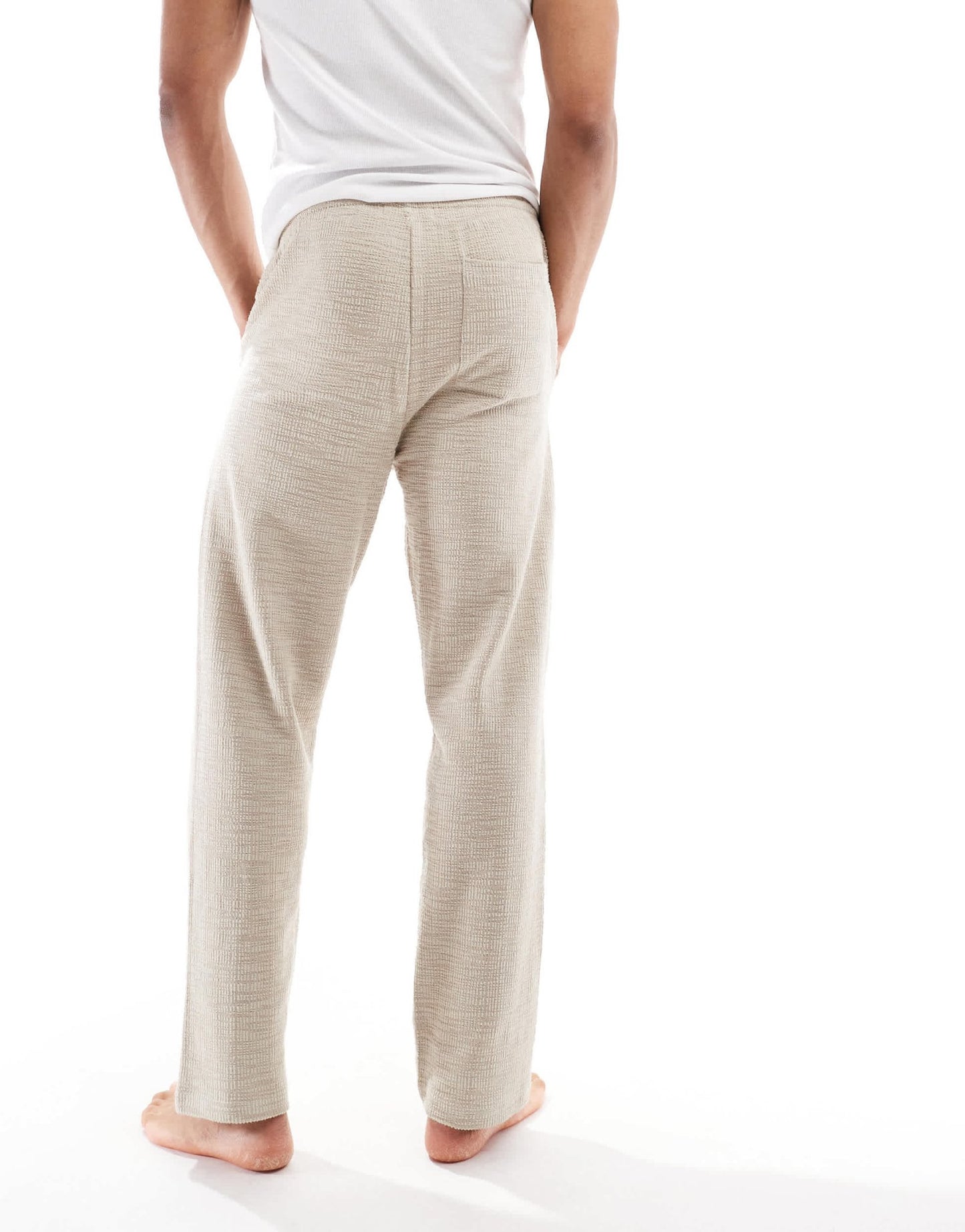 ONLY & SONS textured trouser in washed ecru - ASOS Sample Sale