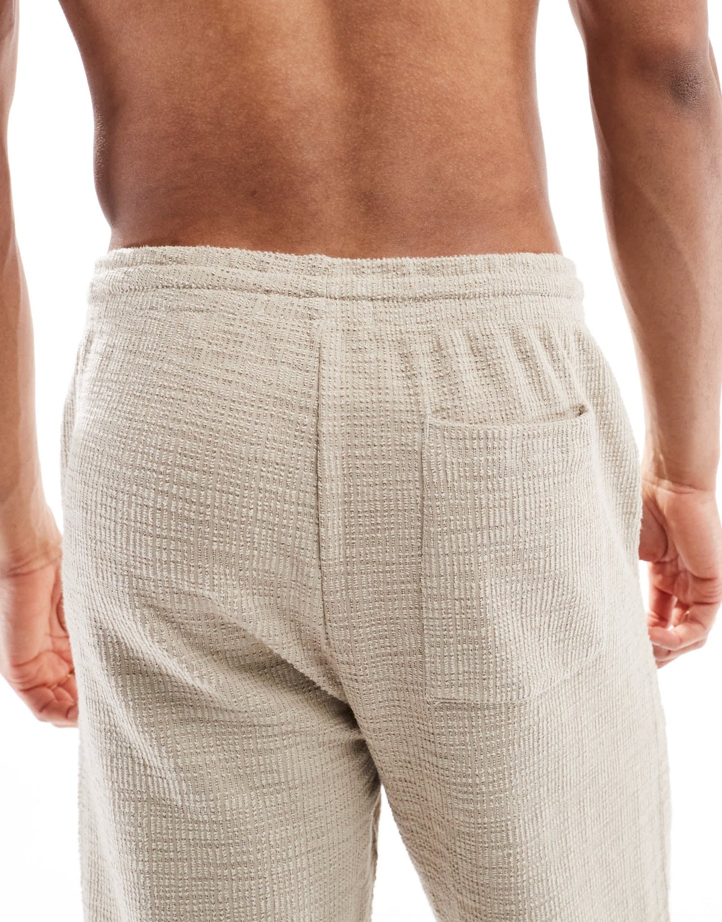 ONLY & SONS textured trouser in washed ecru - ASOS Sample Sale
