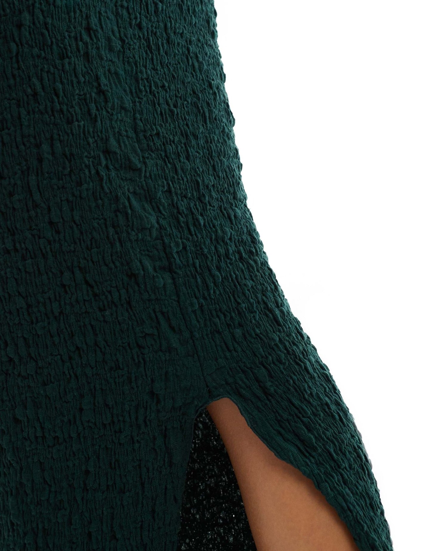 ONLY textured maxi skirt co - ord in emerald green - ASOS Sample Sale