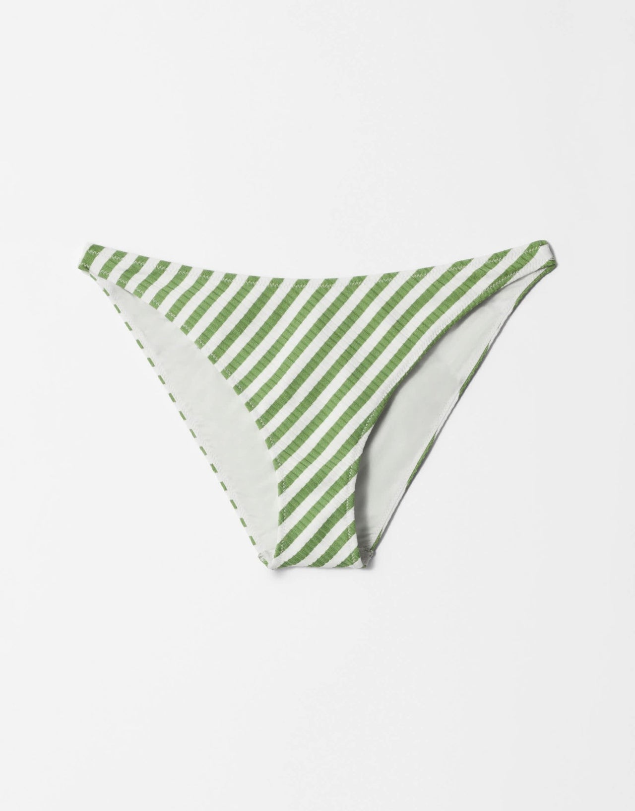 & Other Stories bikini bottoms in green stripes - ASOS Sample Sale