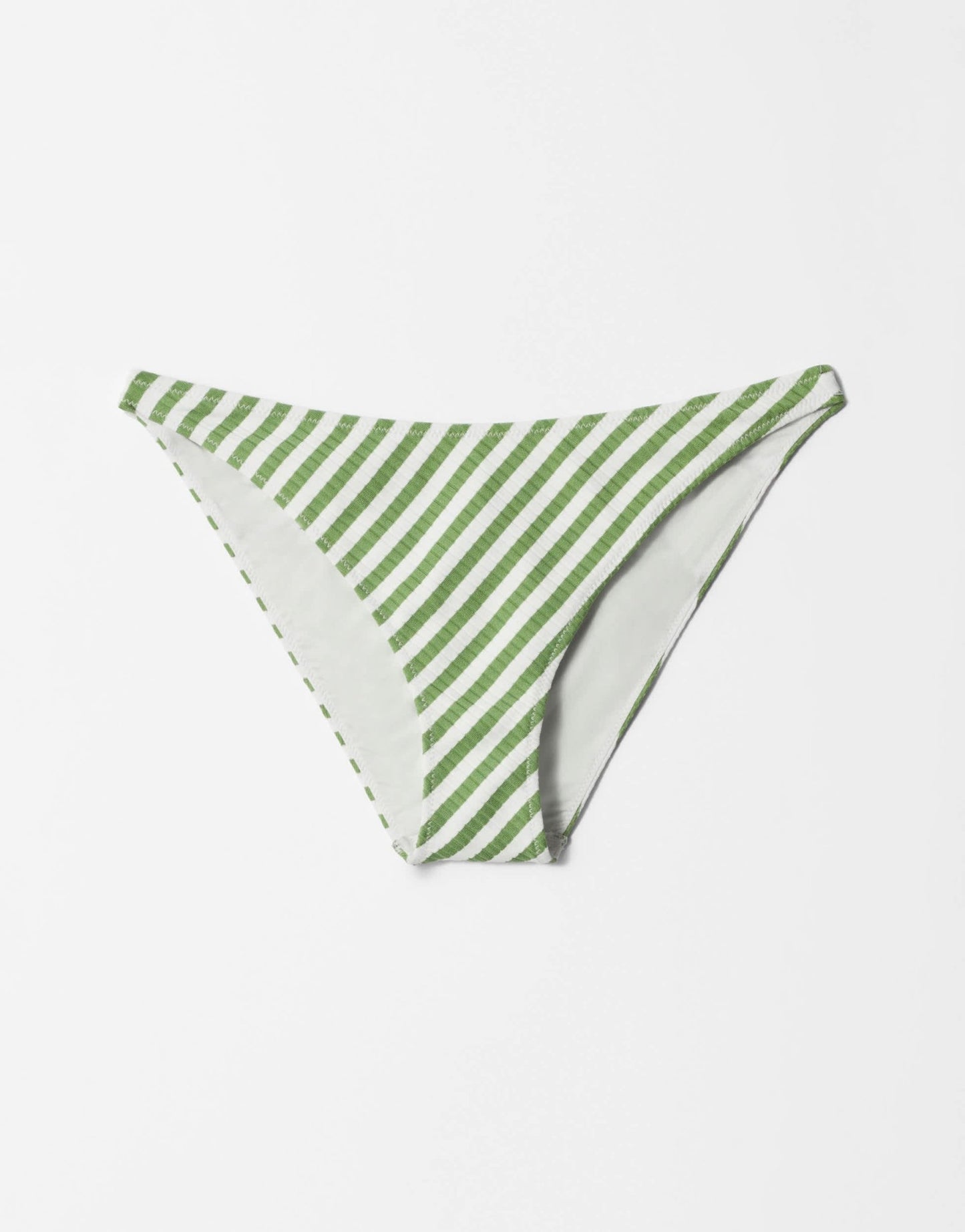 & Other Stories bikini bottoms in green stripes - ASOS Sample Sale