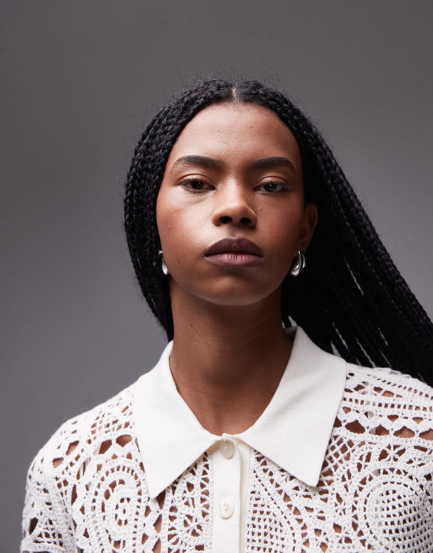 & Other Stories crochet knit blouse in white - ASOS Sample Sale