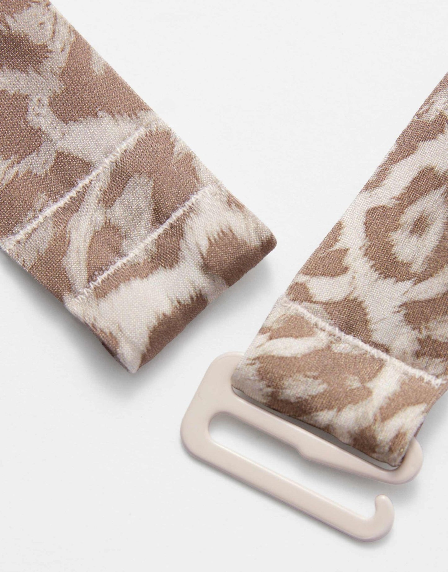 & Other Stories halterneck sqaure neck swimsuit in brown leopard print - ASOS Sample Sale