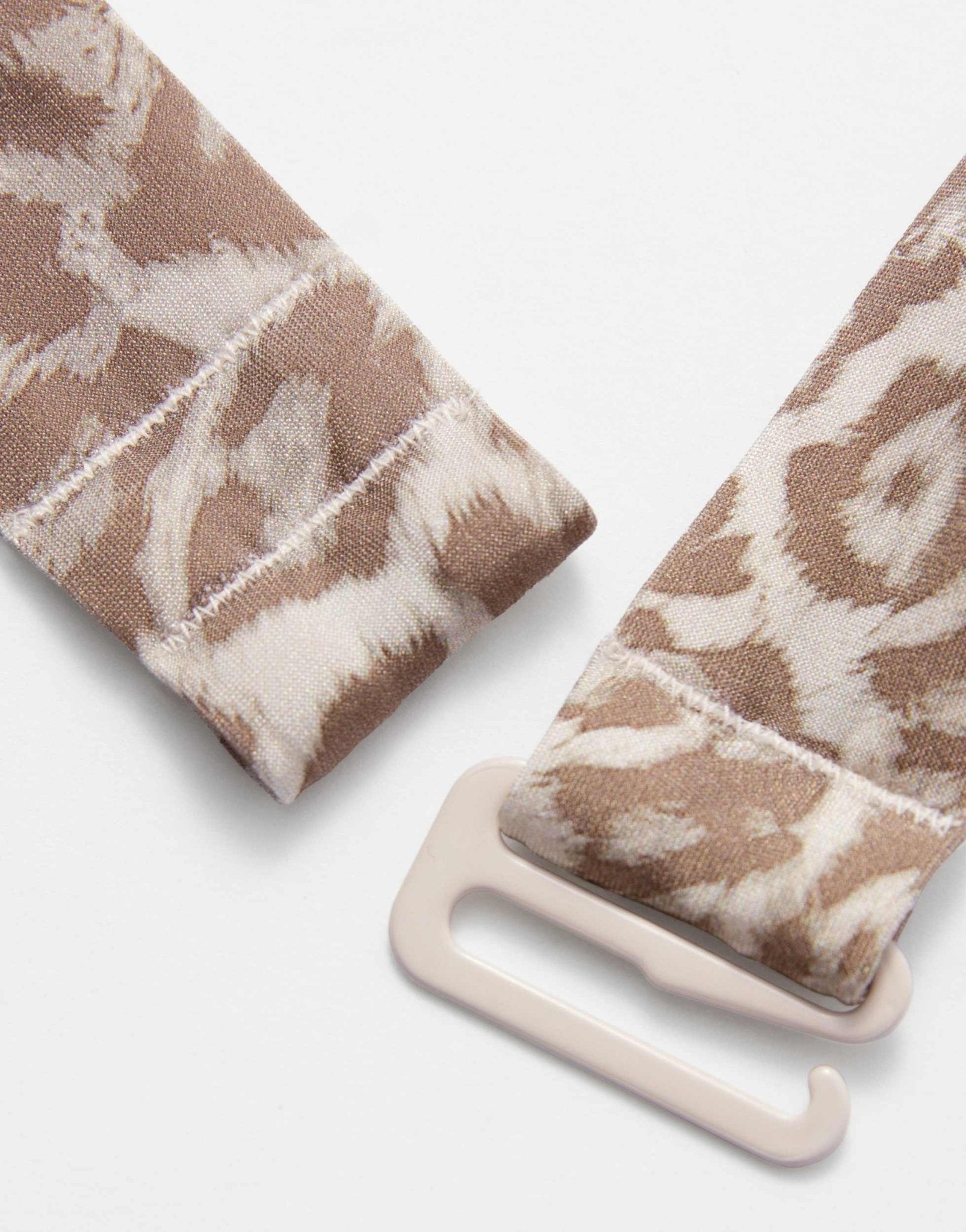 & Other Stories halterneck sqaure neck swimsuit in brown leopard print - ASOS Sample Sale