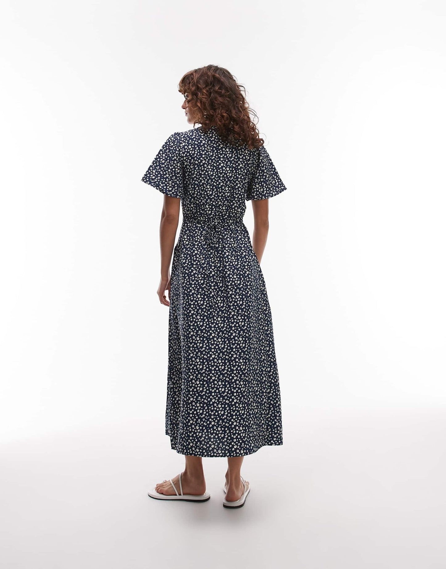 & Other Stories midaxi shirt dress with handkerchief hem in blue - ASOS Sample Sale