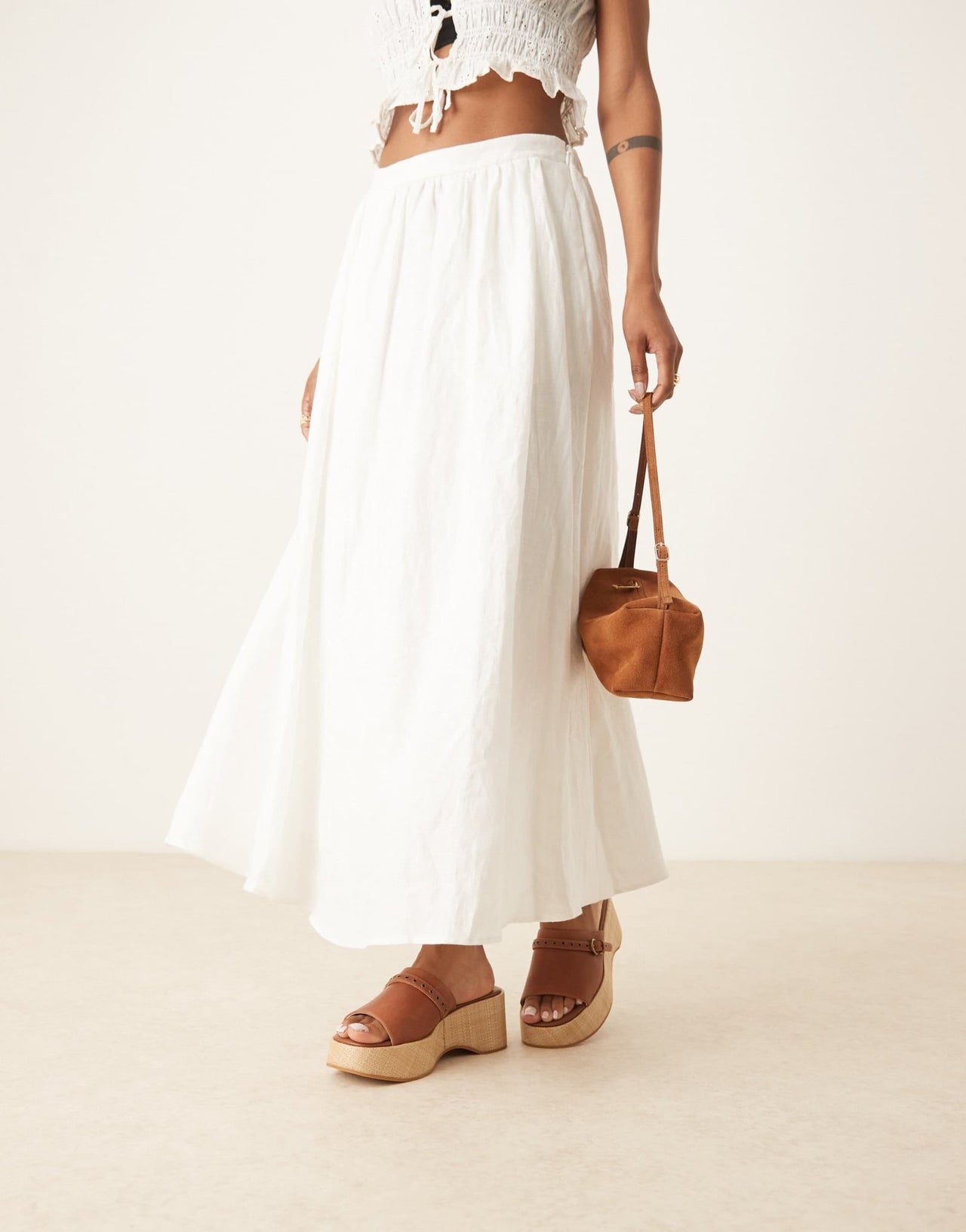 & Other Stories real leather mule clog sandals in brown - ASOS Sample Sale